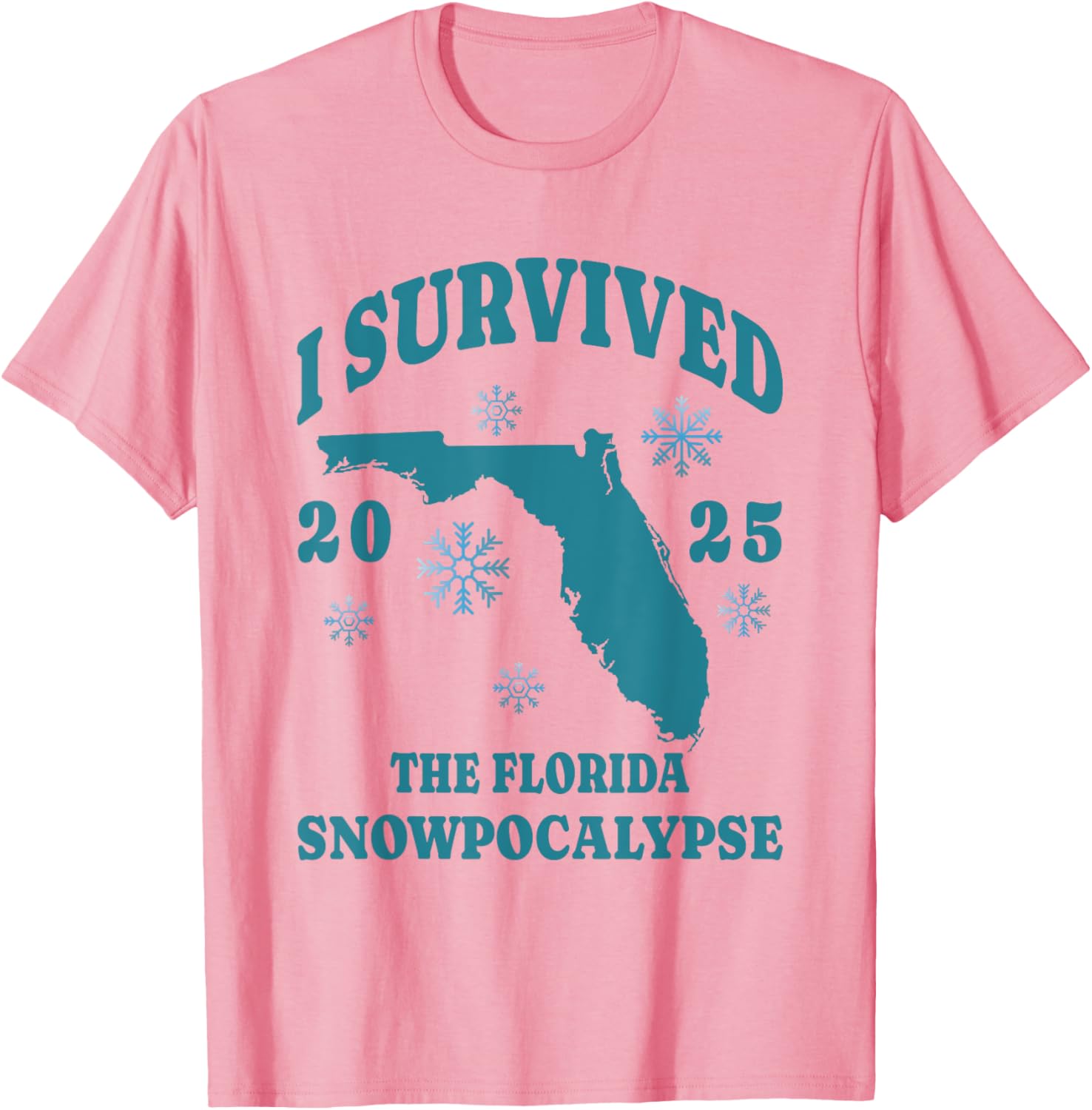I Survived the Florida Snowpocalypse 2025 Graphic Tee Shirt - 12