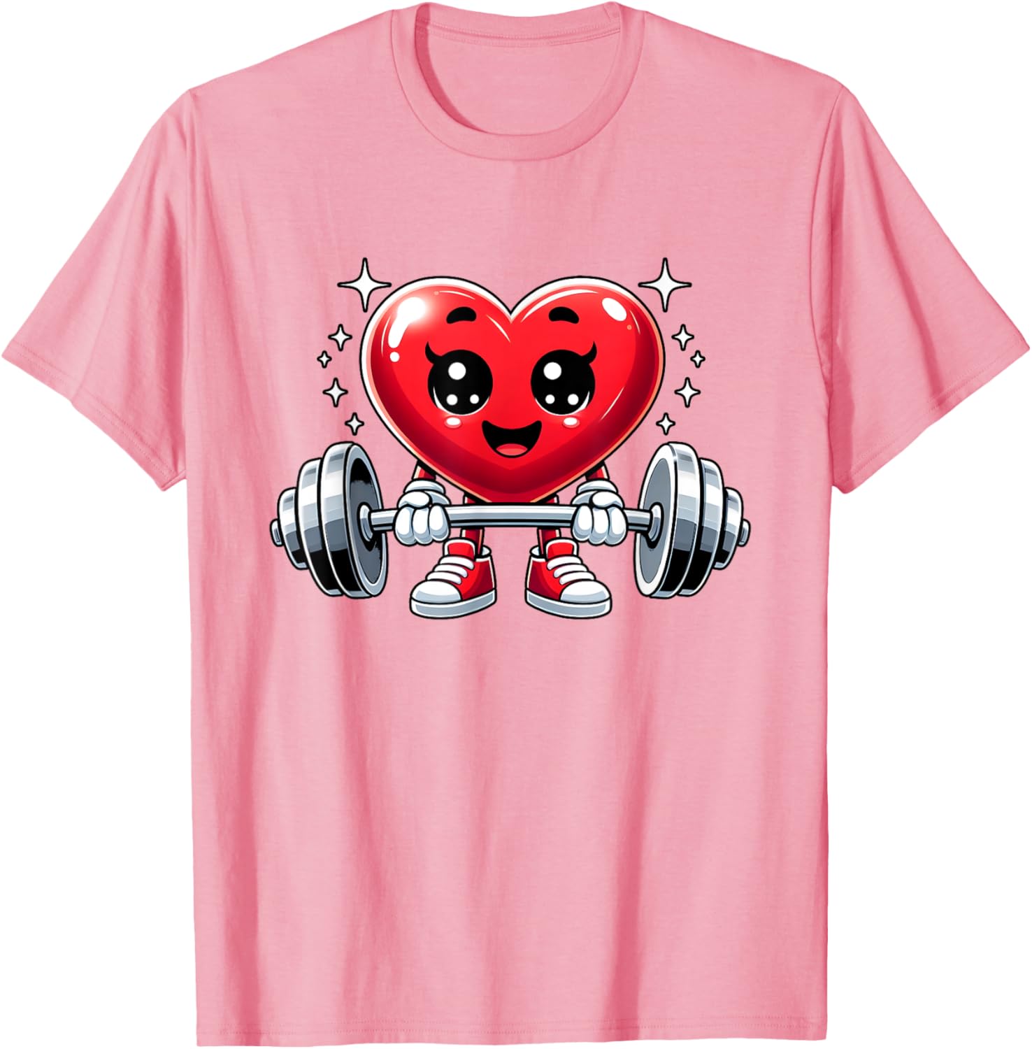 Funny Valentine's Day Heart Workout Fitness T-Shirt for Gym Lovers - 5