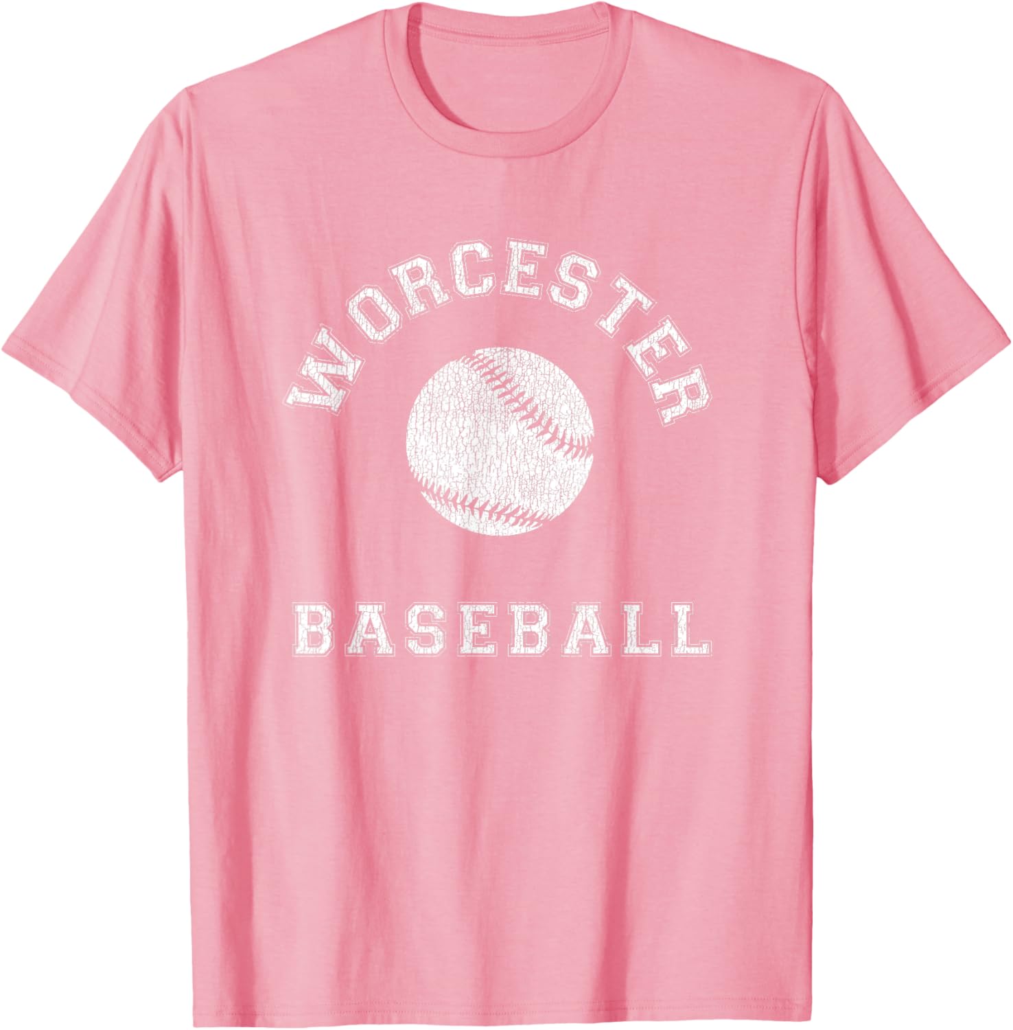 Worcester Baseball Distressed Retro Classic T-Shirt for Fans & Casual Wear - 26