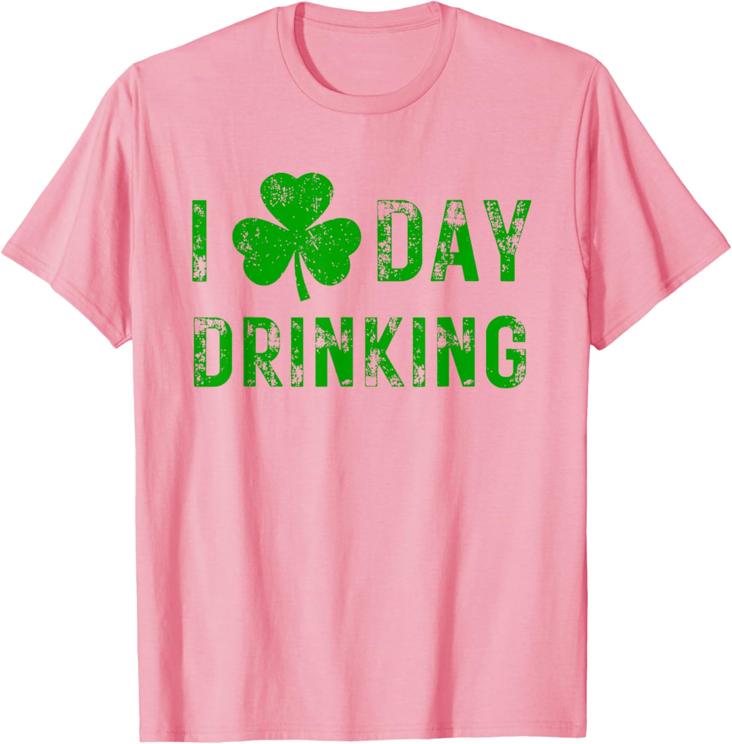 I Love Day Drinking Shamrock Heart St Paddy's Day T-Shirt for Fun Celebrations - 12