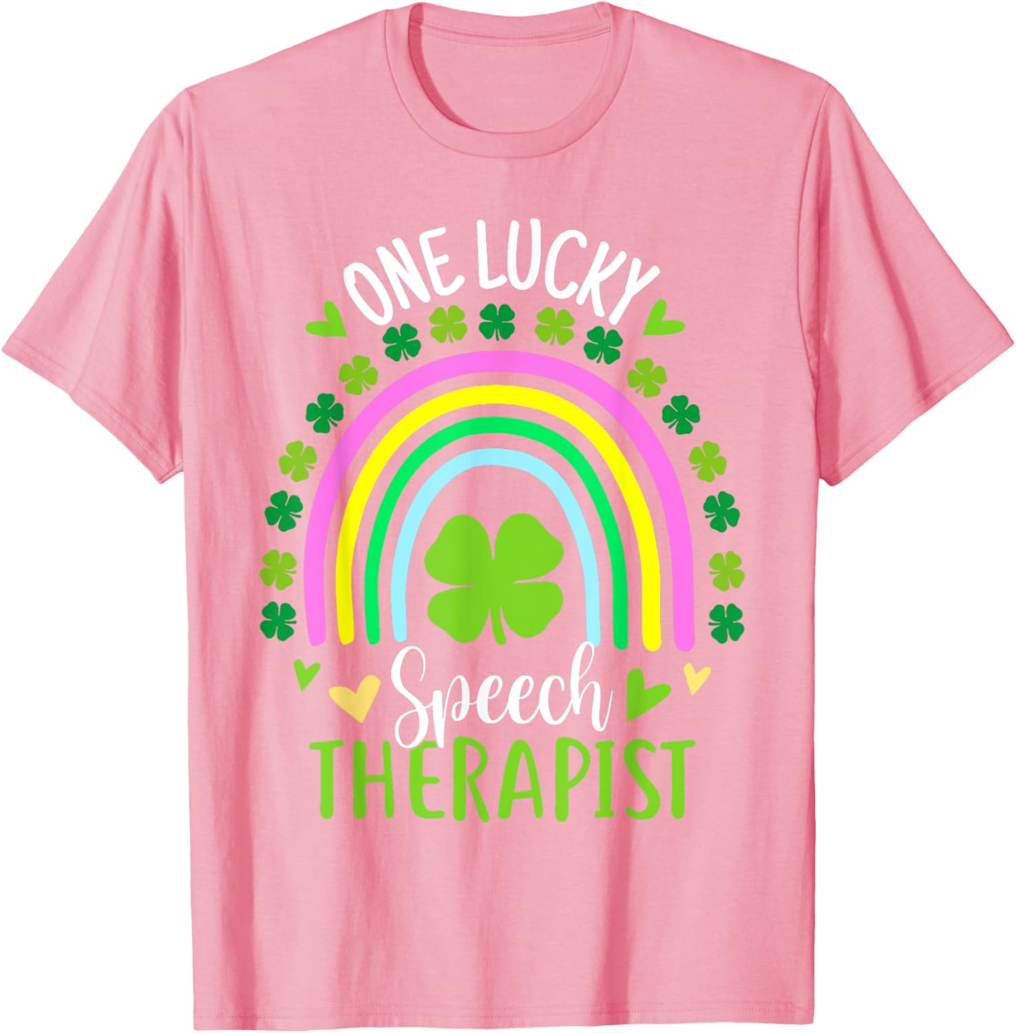 Lucky Speech Therapist St Patricks Day Shamrock T-Shirt for Women - 6
