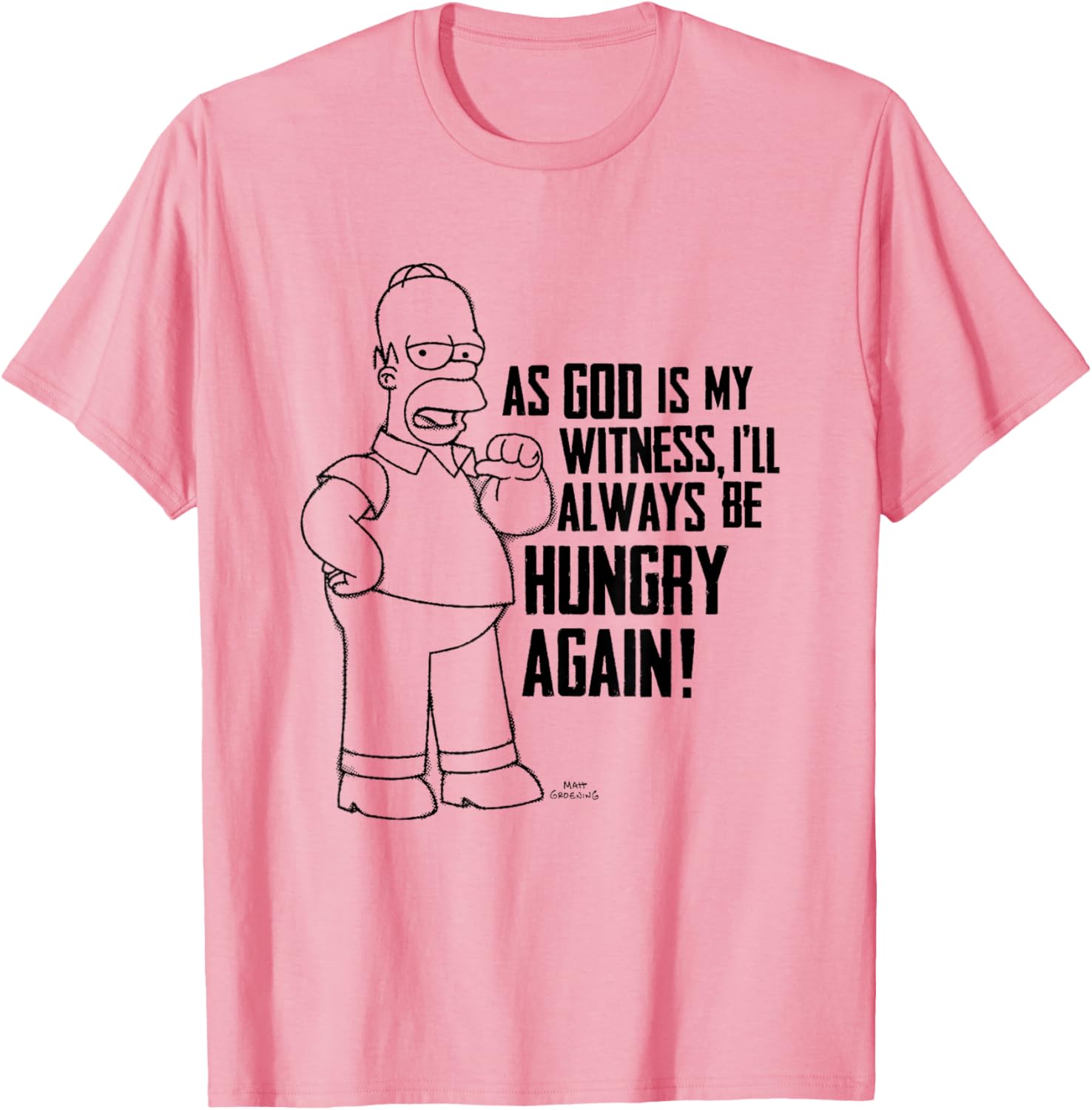 Homer Simpson Hungry Again T-Shirt for Fans of The Simpsons Comedy - 2