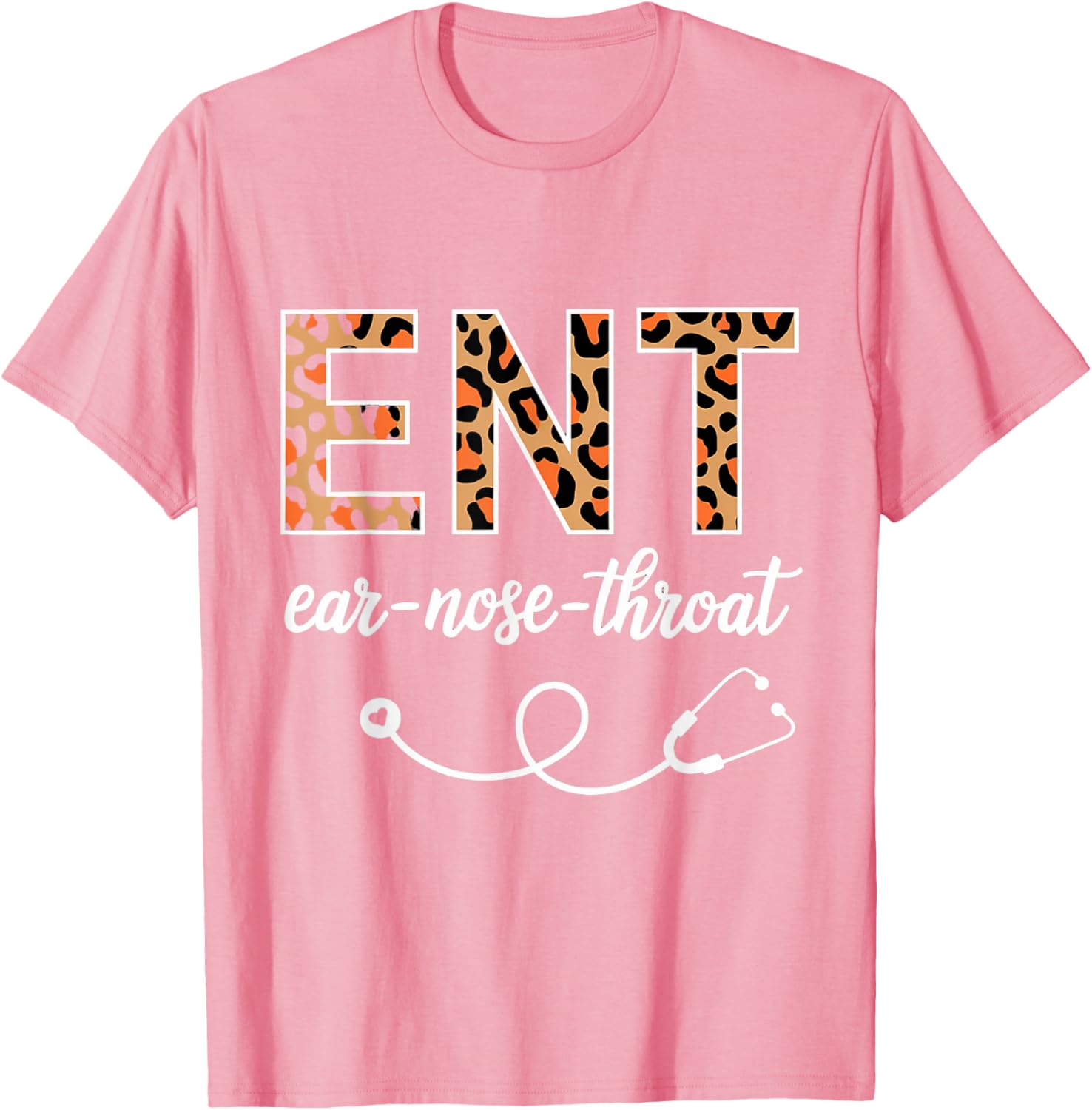 Leopard Print ENT T-Shirt for Otolaryngologists and Ear Nose Throat Lovers - 12