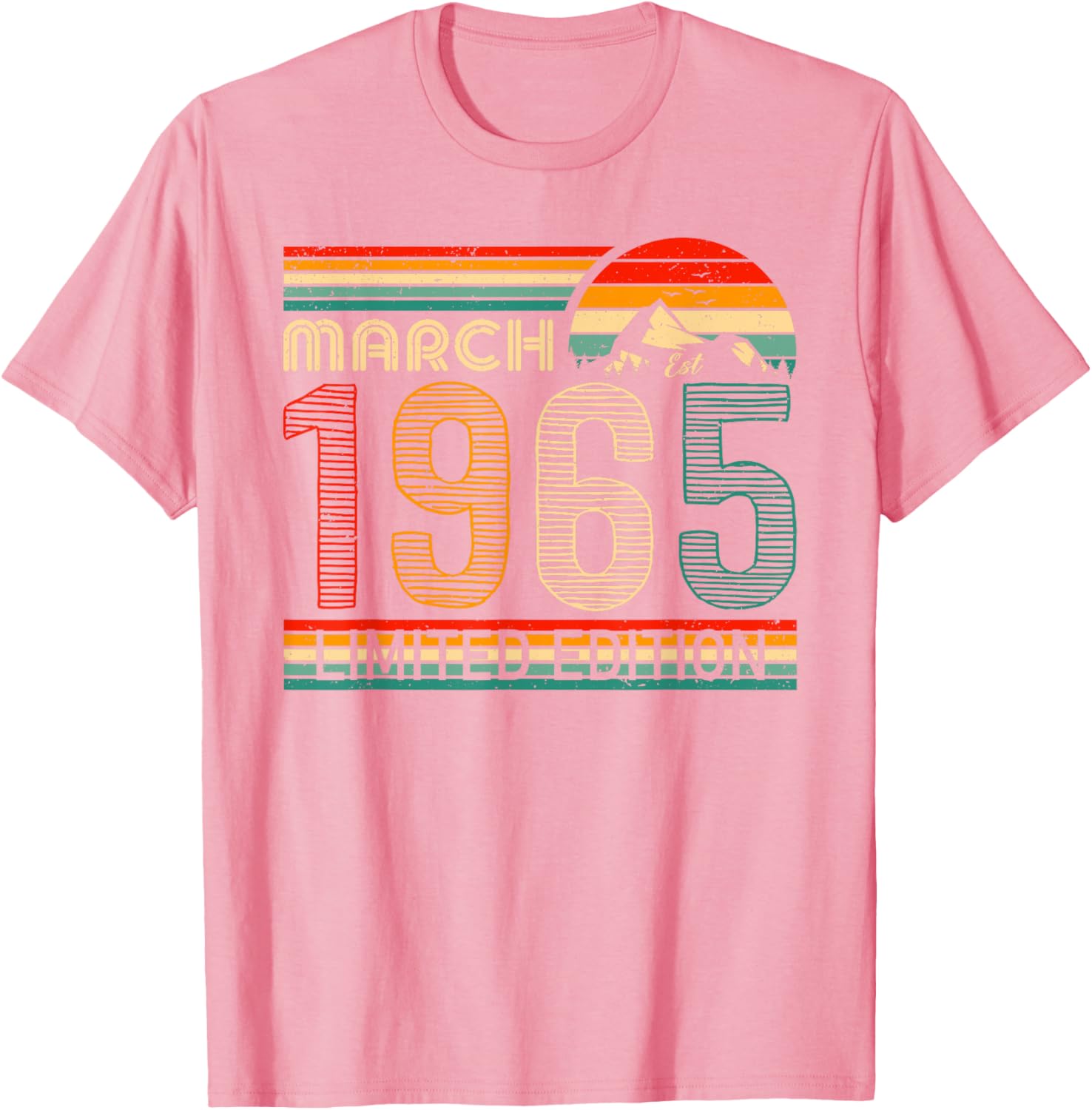 March 1965 Vintage Birthday T-Shirt Classic Design for Timeless Style - 9