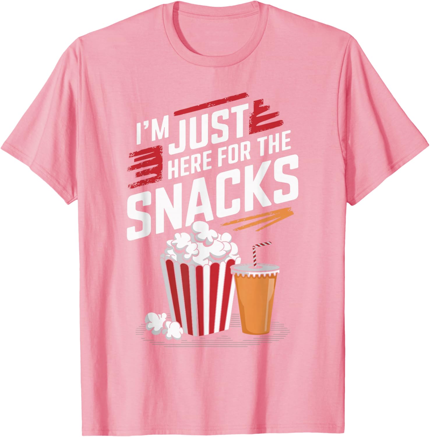 Funny Food Lover T-Shirt I'm Just Here For The Snacks Gift for Foodies - 6