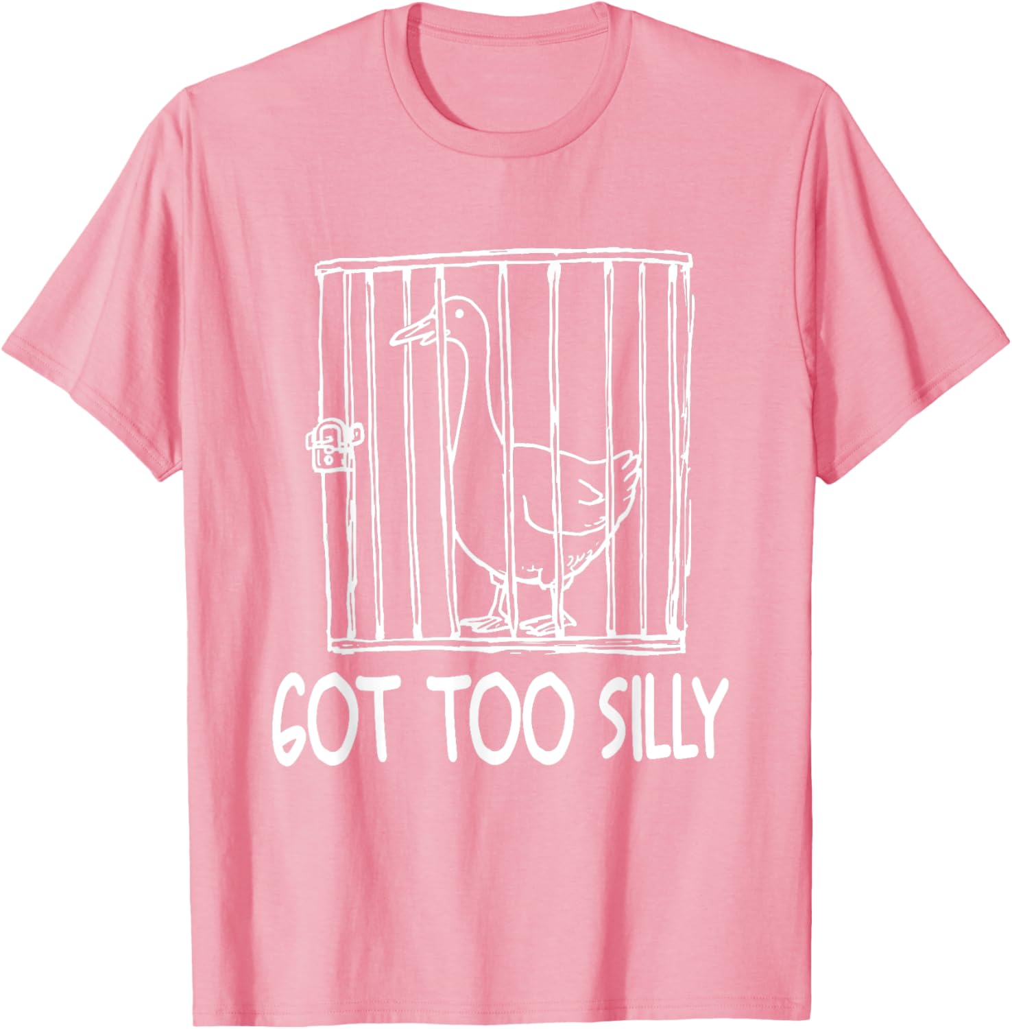 Funny Goose Humor T-Shirt for Animal Lovers - Goose Got Too Silly - 21