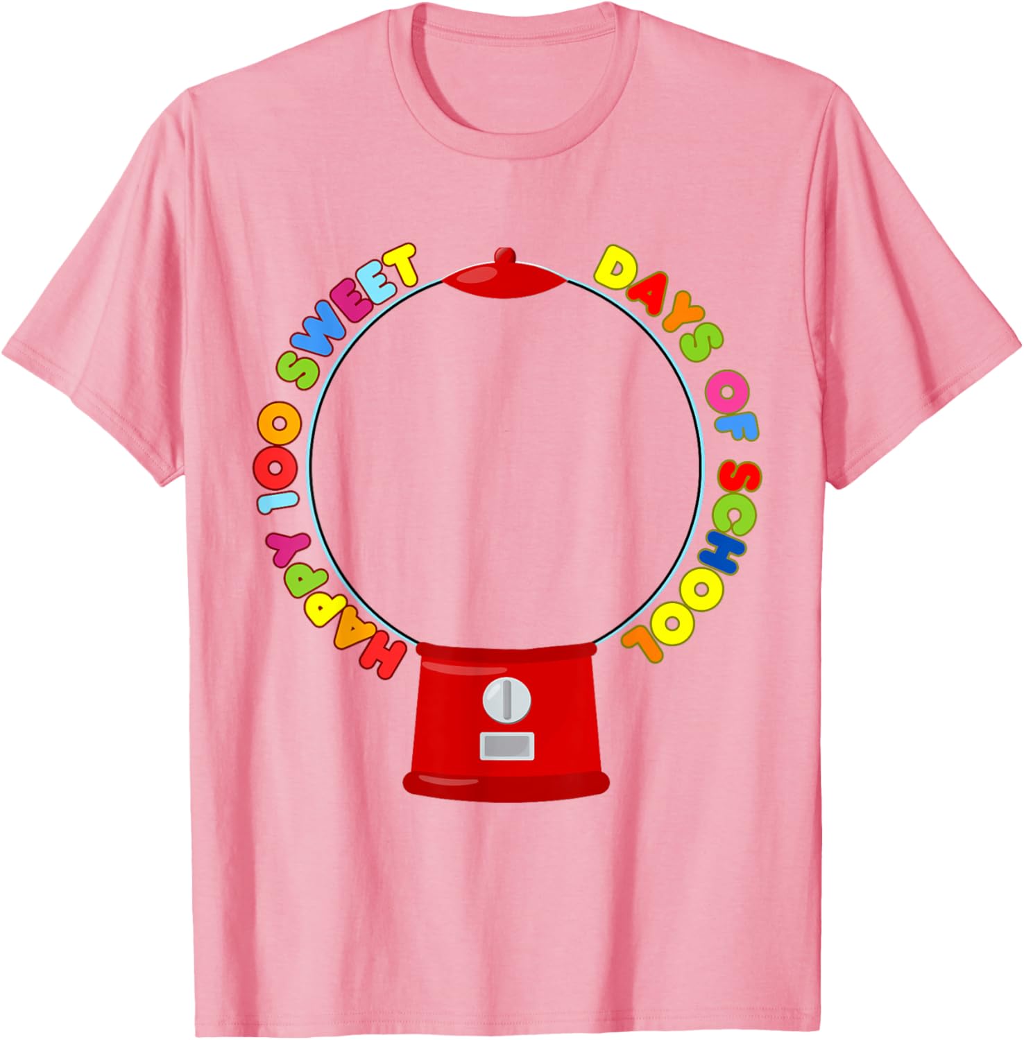 100 Days of School Gumball Machine DIY Blank T-Shirt for Kids - 12