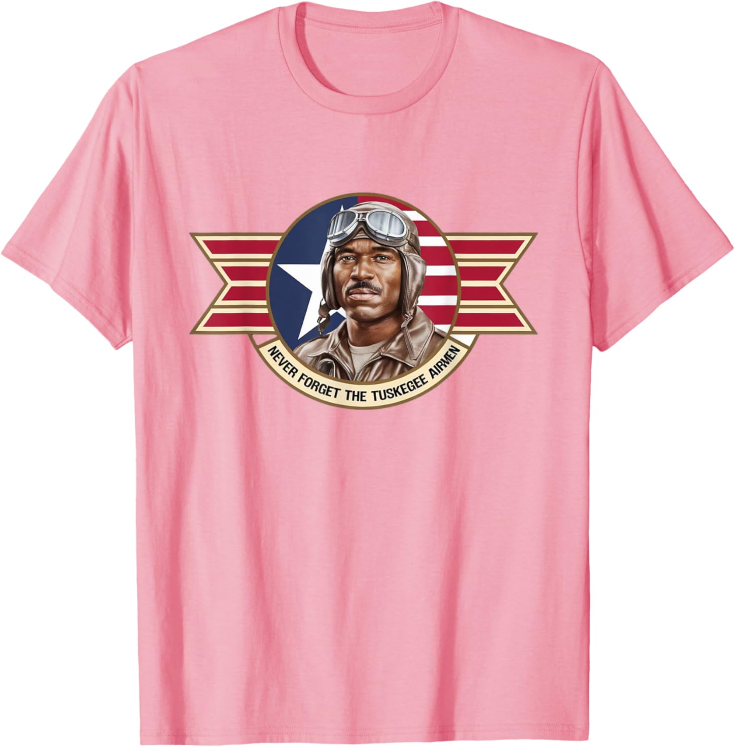 Retro Black Airmen T-Shirt Honoring WWII Tuskegee Pilots History - 8