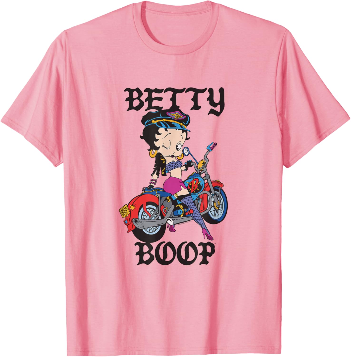 Betty Boop Vintage Biker Babe T-Shirt for Cool Retro Fashion Lovers - 22