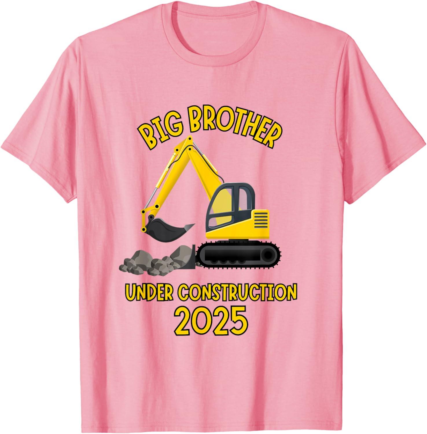 Big Brother Under Construction Truck Sibling Reveal 2025 T-Shirt - 6