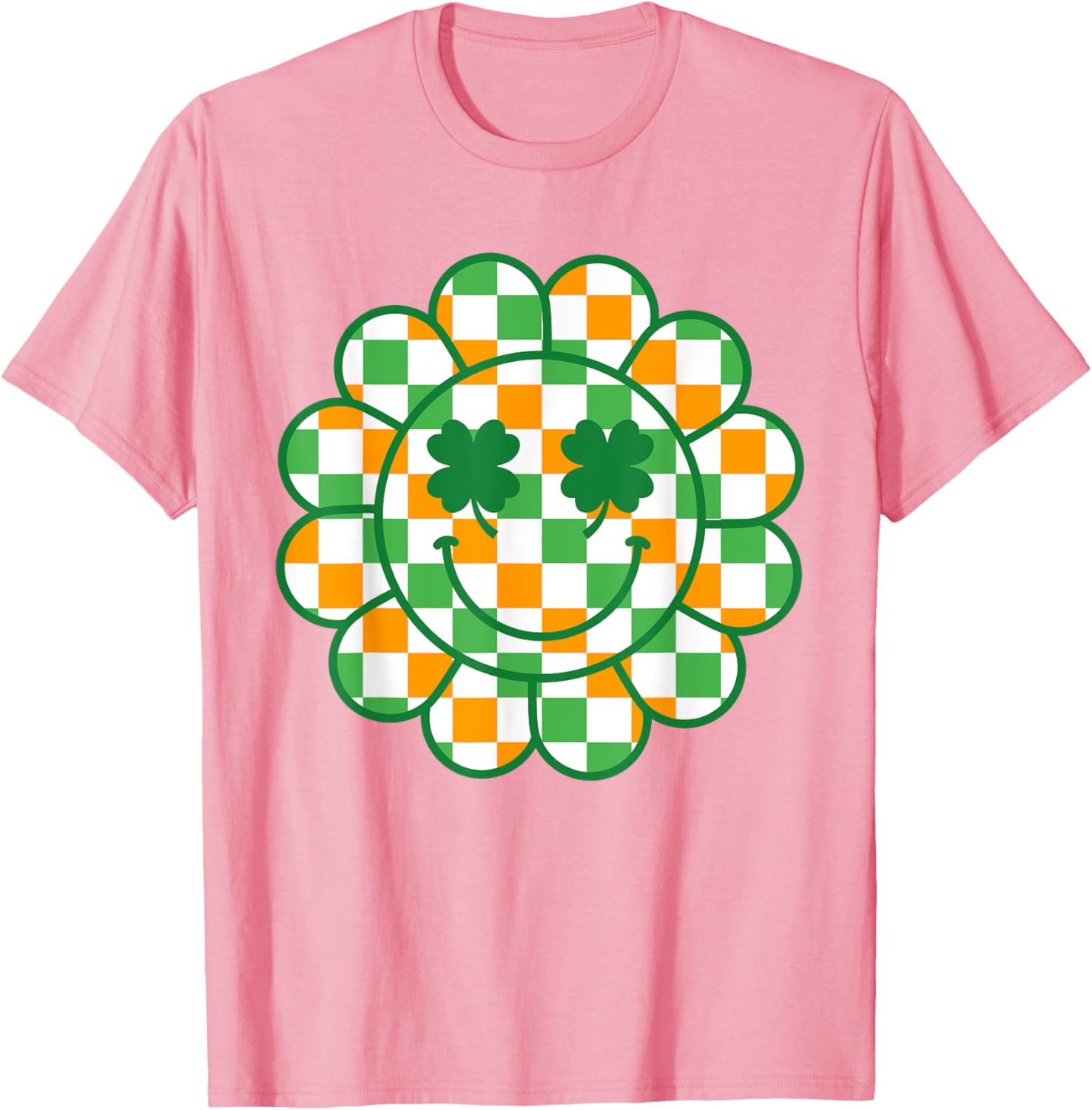 Lucky Shamrock Smile Face T-Shirt for Saint Patrick's Day Fun - 6
