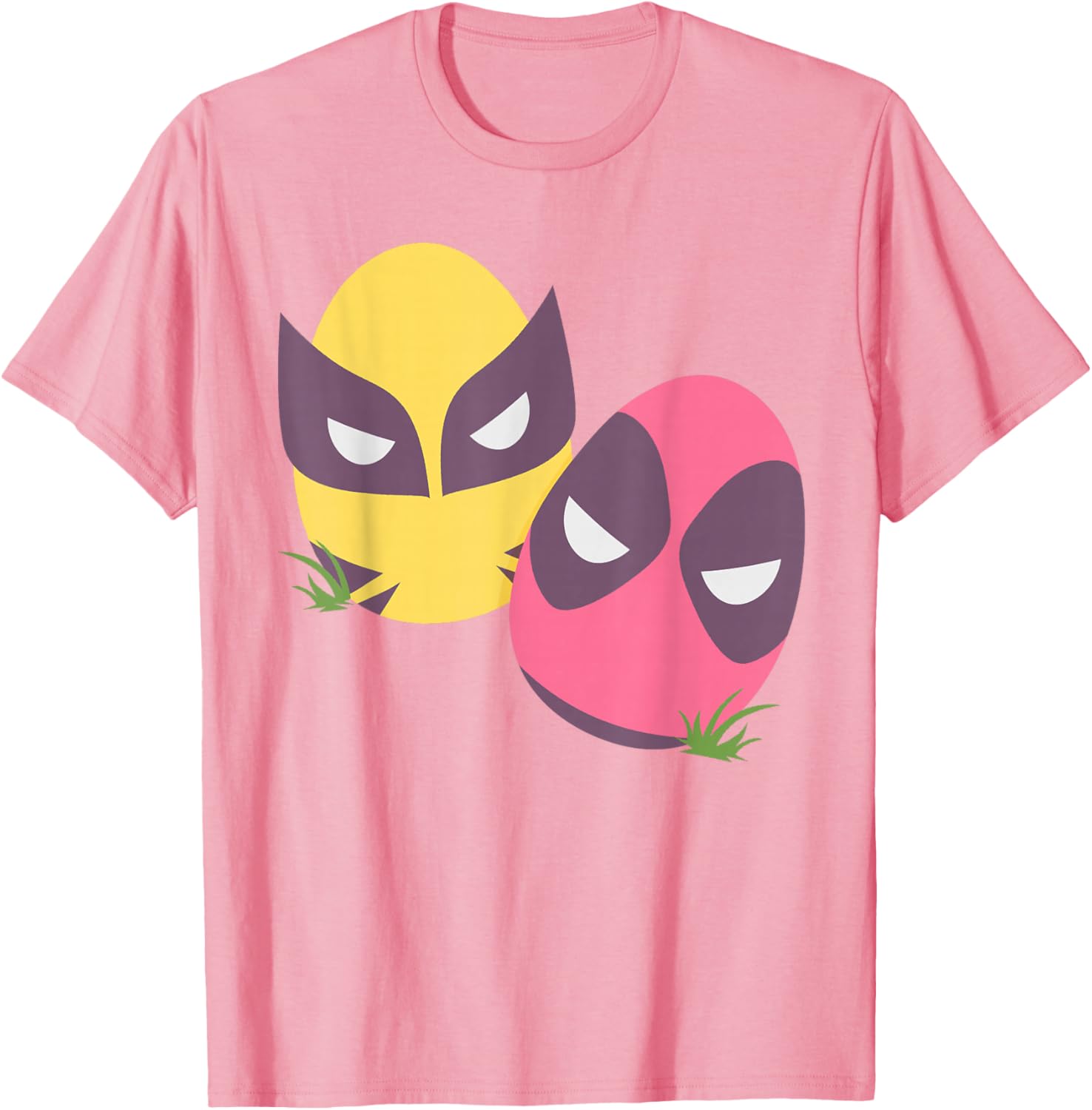 Marvel Deadpool and Wolverine Pastel Easter Eggs T-Shirt for Spring Fun - 12