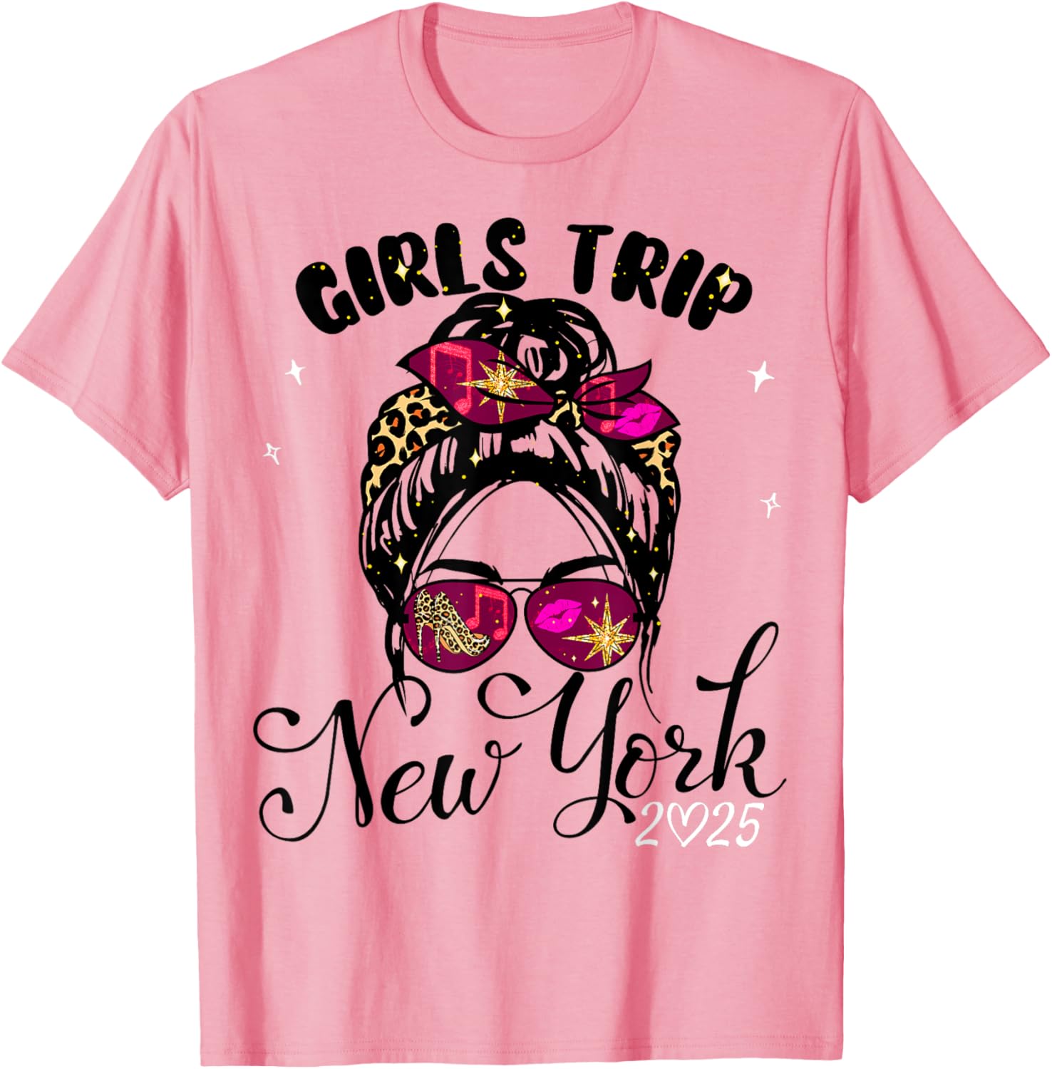 Girls Trip New York 2025 T-Shirt for Women's Birthday Weekend Fun - 1