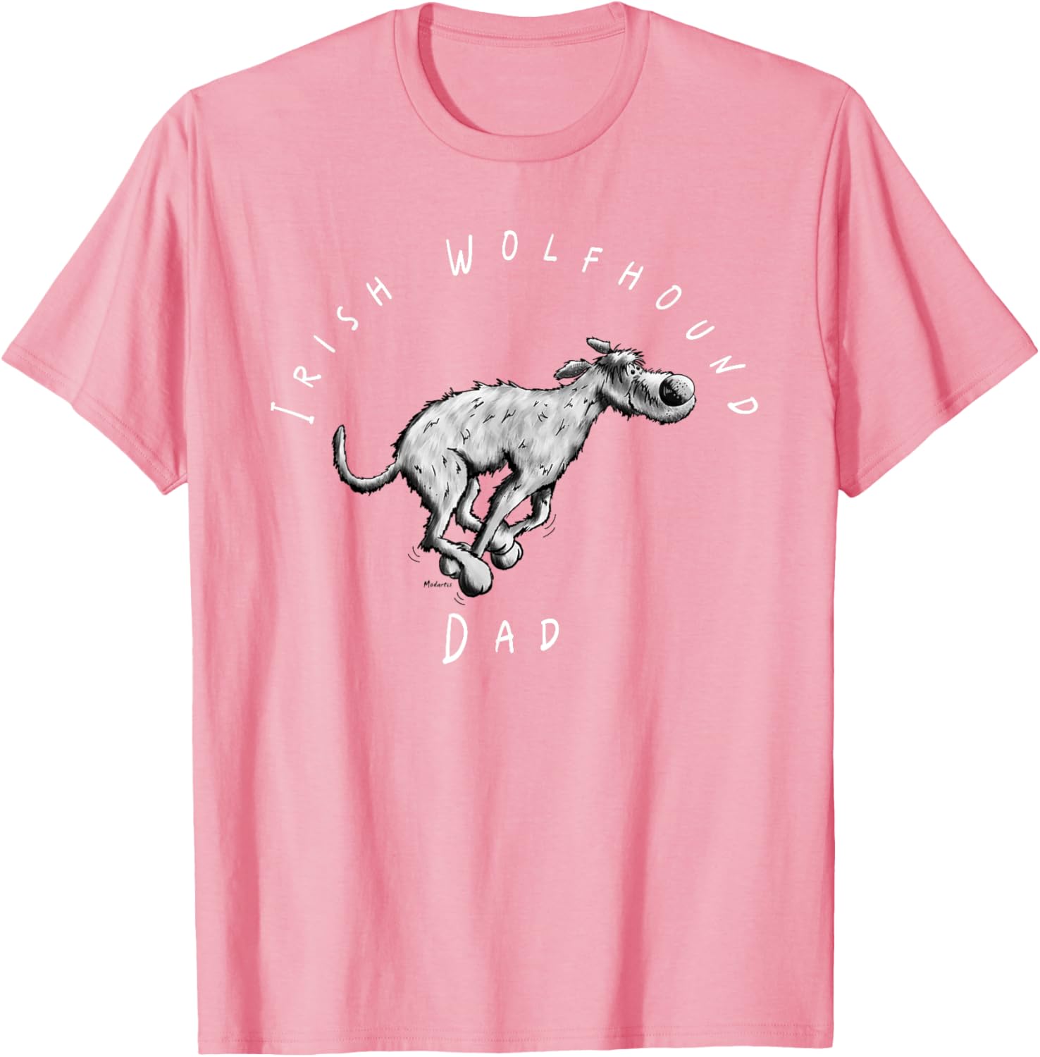 Irish Wolfhound Dad Fun Cartoon T-Shirt for Dog Lovers - Great Gift! - 10