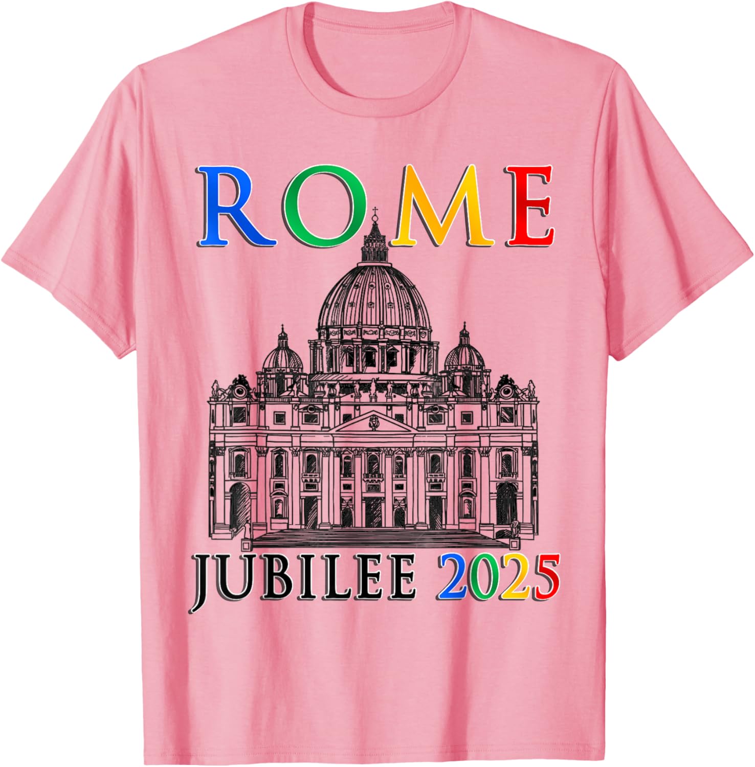 Rome Jubilee Pilgrims of Hope 2025 Vatican T-Shirt for Faithful Travelers - 13