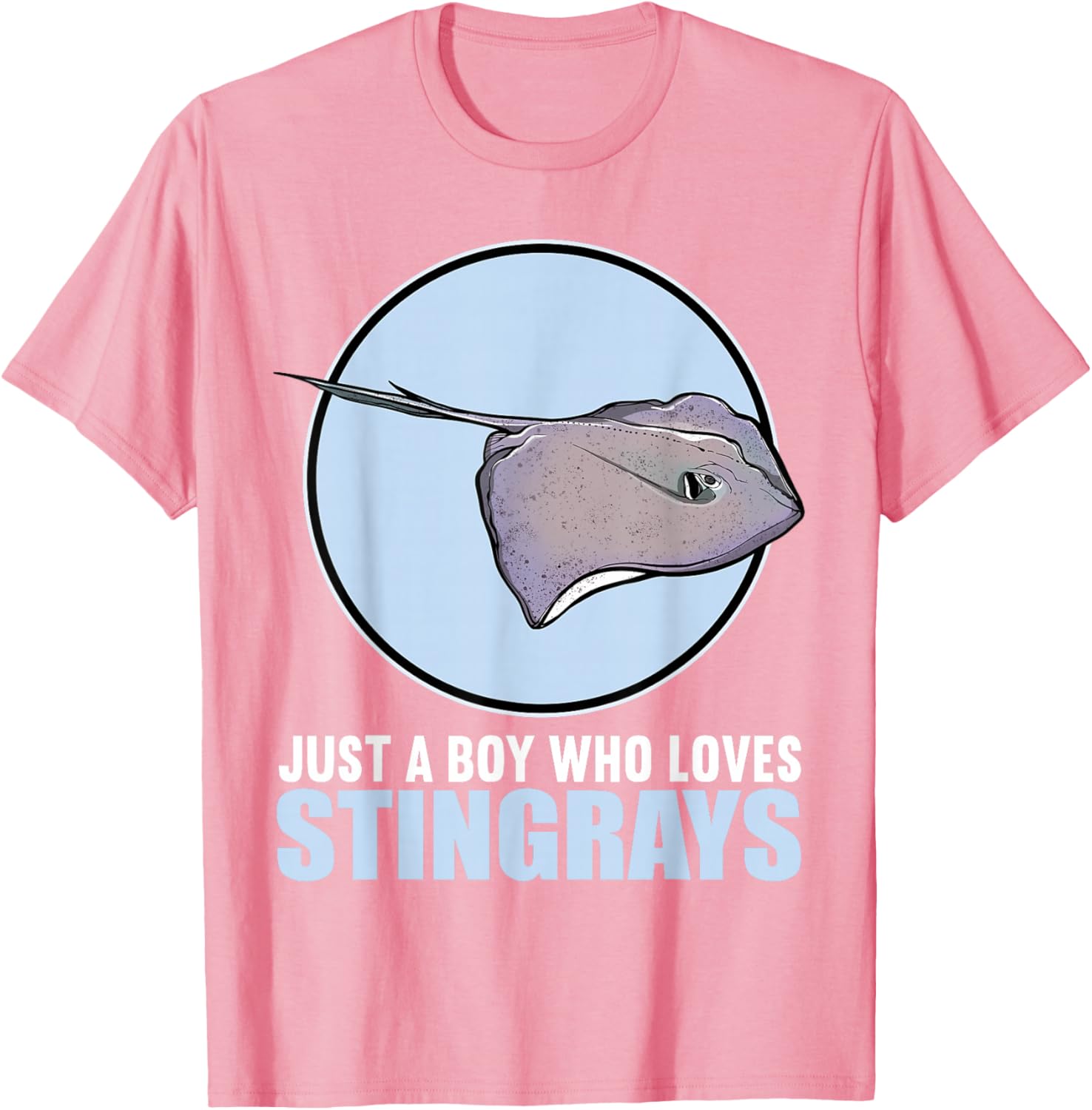 Just a Boy Who Loves Stingrays Cute Stingray T-Shirt for Kids - 7