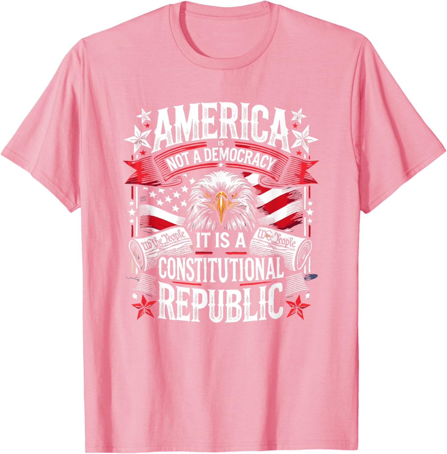 America Is Not A Democracy Constitutional Republic T-Shirt for Freedom Lovers - 20
