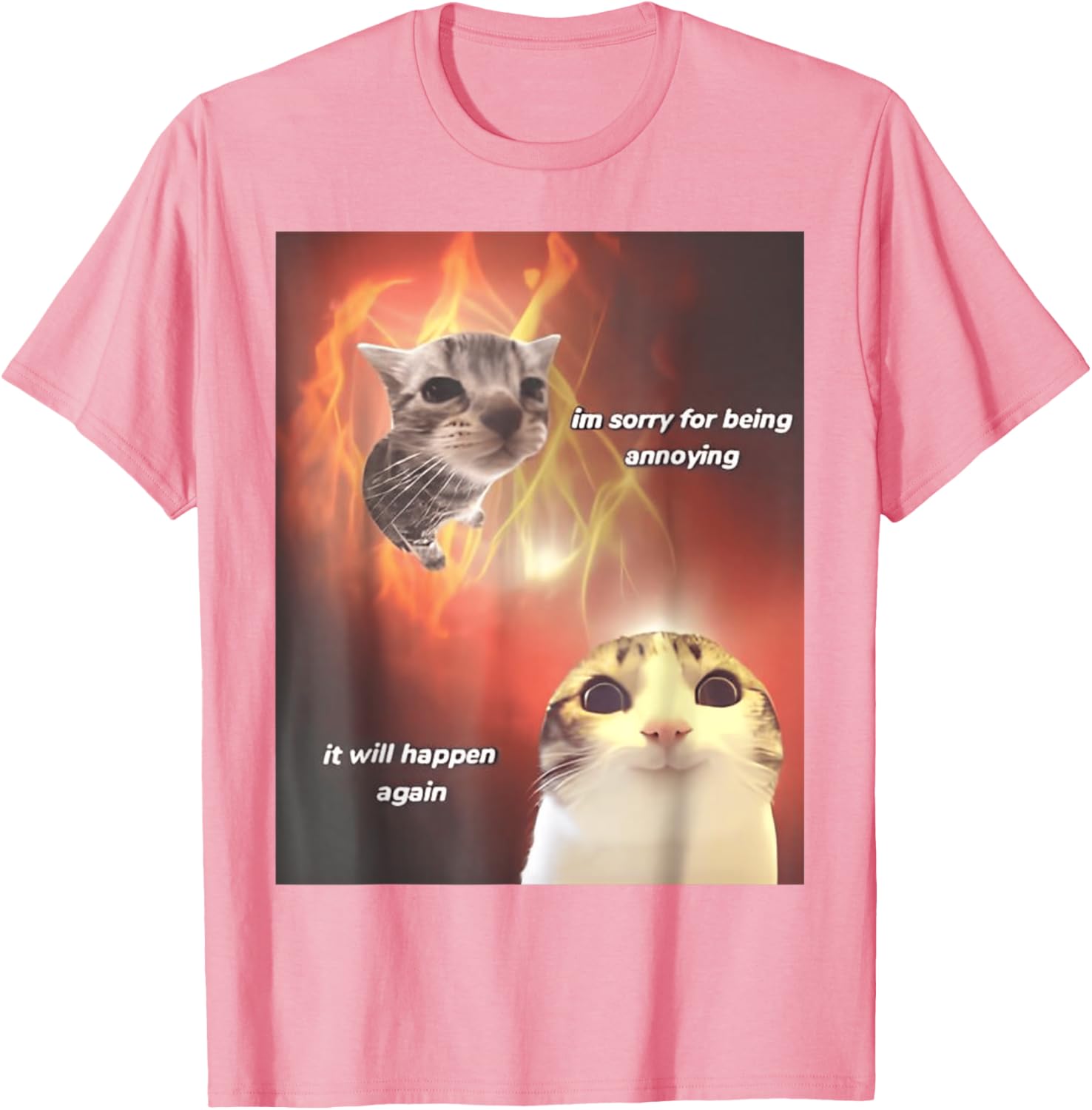 I'm Sorry For Being Annoying Cat T-Shirt for All Ages and Genders - 9