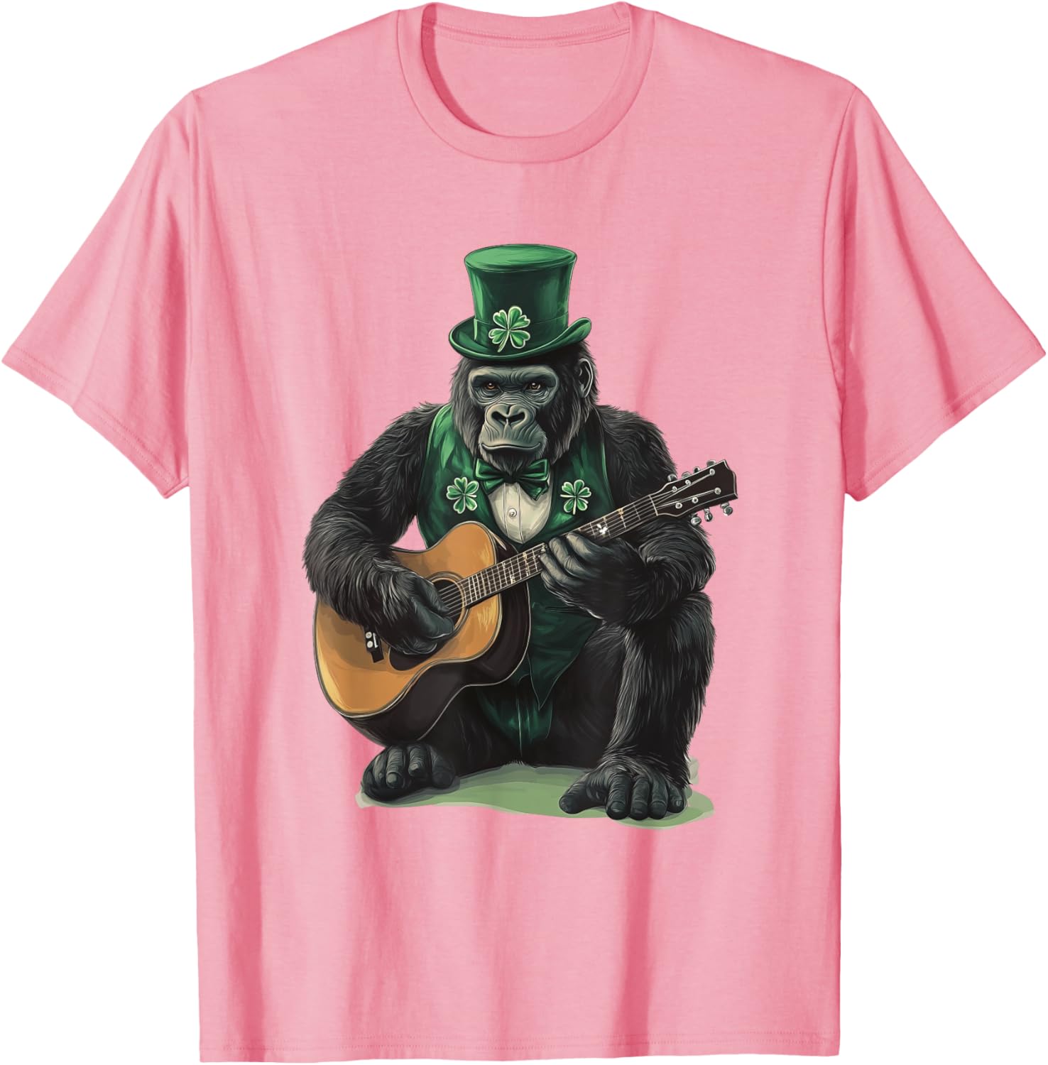 Saint Patrick's Day Gorilla T-Shirt Fun Style for Holiday Celebrations - 13