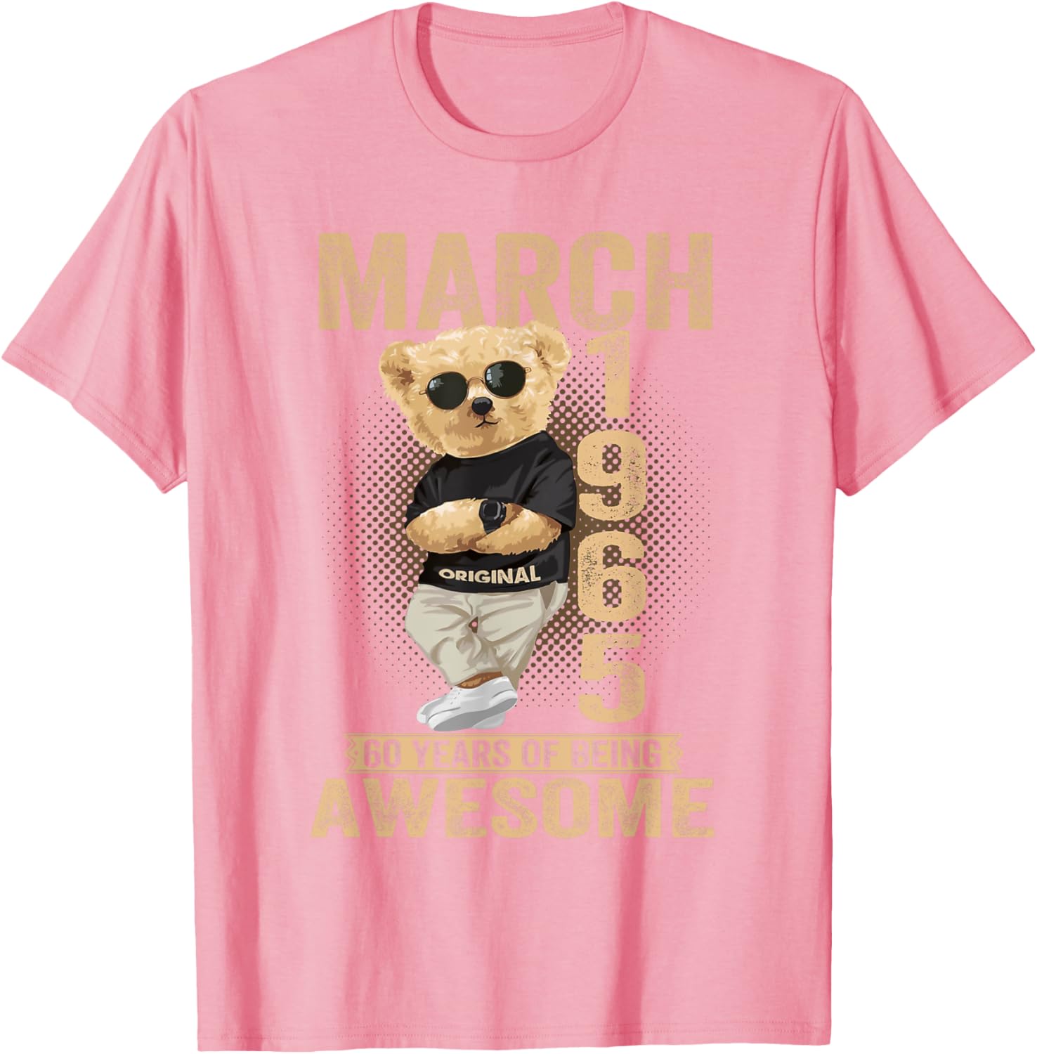 60th Birthday Teddy Bear T-Shirt for Men and Women Born in 1964 - 22