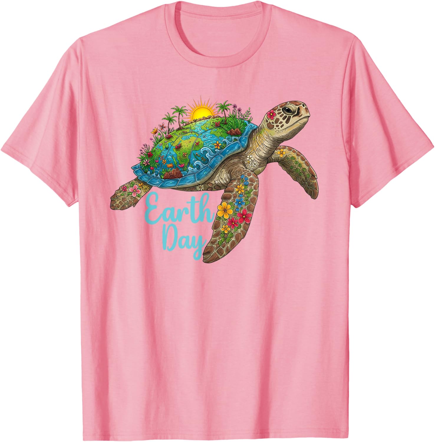 Save the Earth Sea Turtle T-Shirt for Men and Women Earth Day Gift - 18