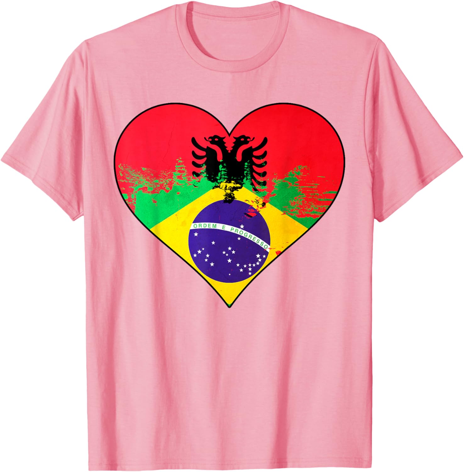 Albanian Brazilian Heritage Flag DNA T-Shirt for Unique Cultural Pride - 10