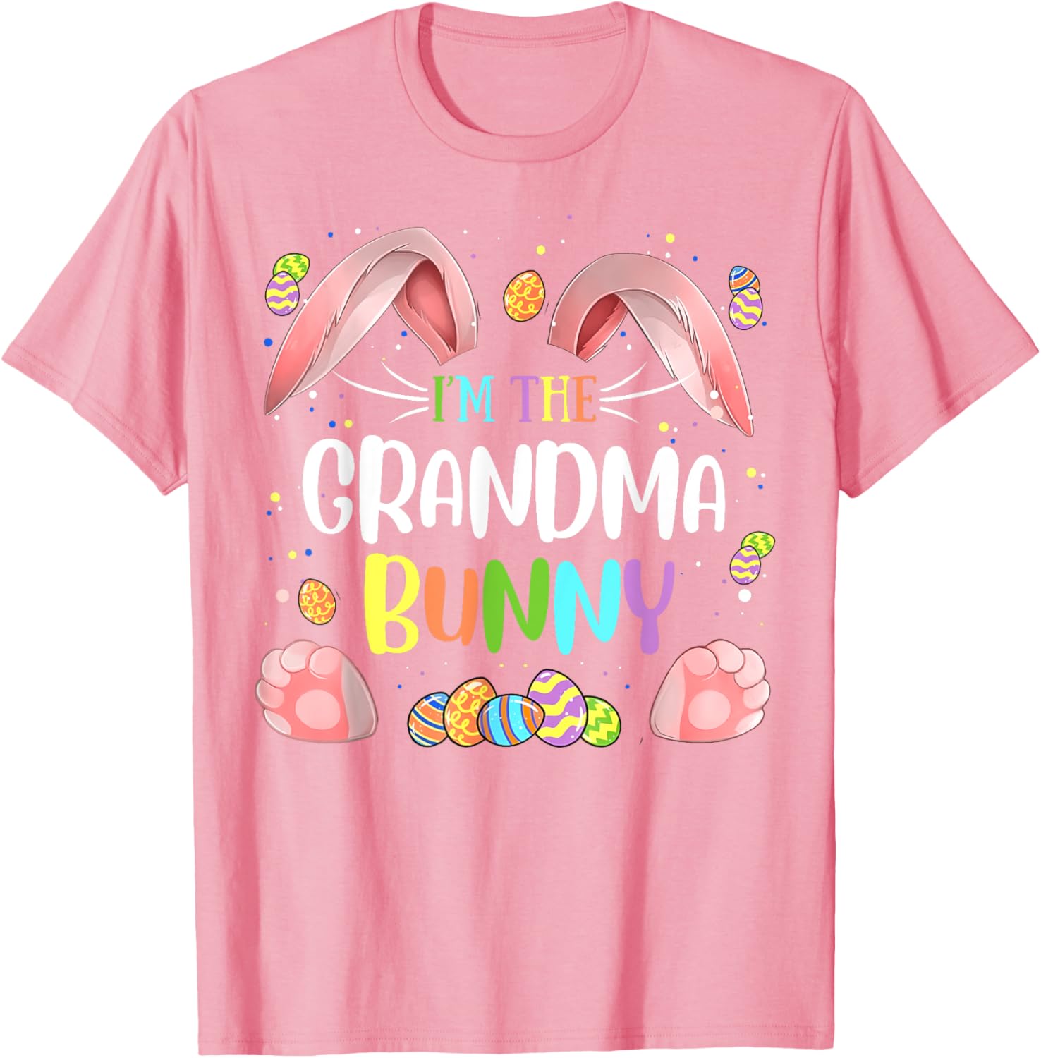 Cute Grandma Bunny Matching Family Easter T-Shirt for Holiday Fun - 1