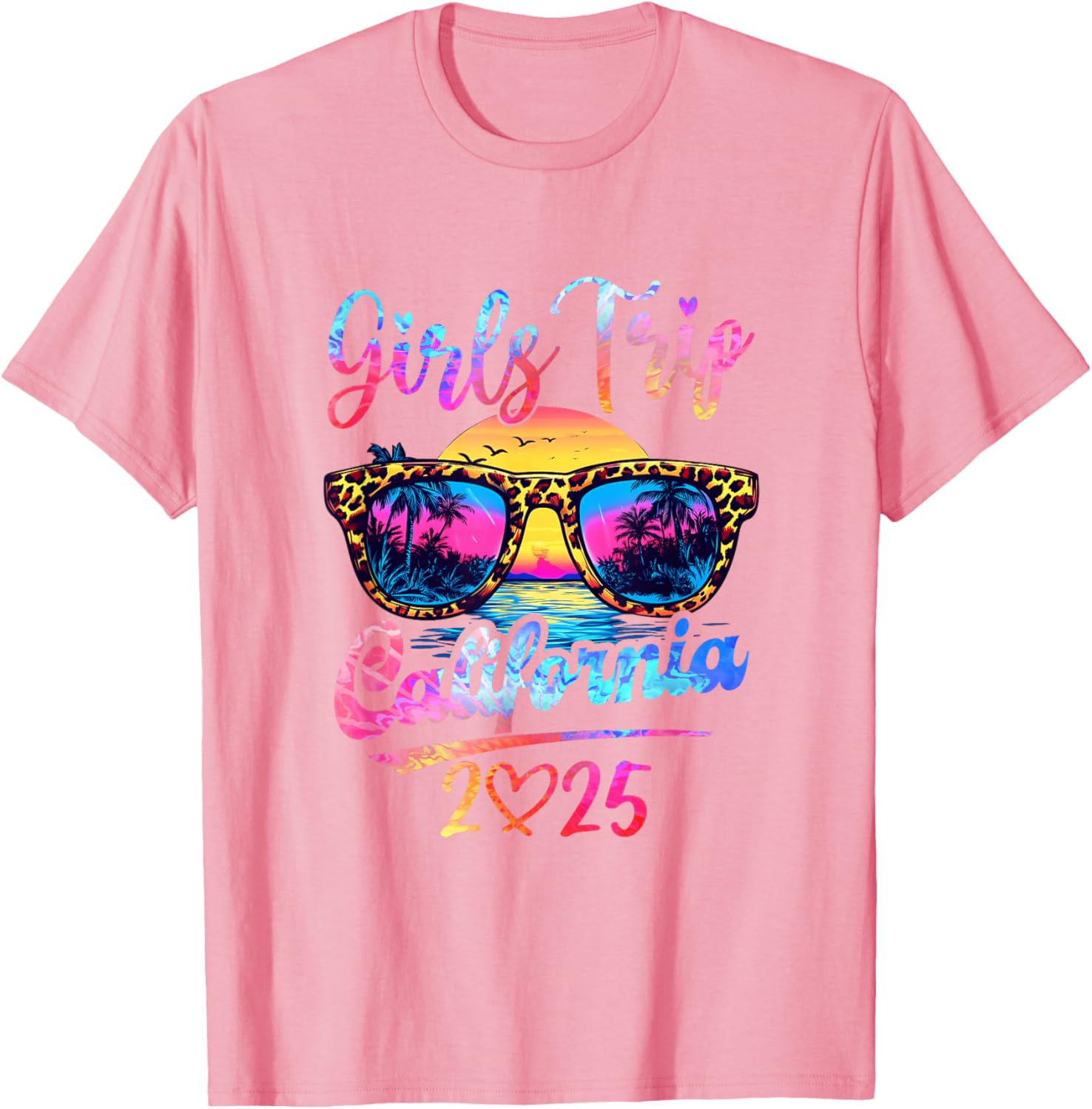 Girls Trip California 2025 Matching Summer Vacation T-Shirt for Women - 5