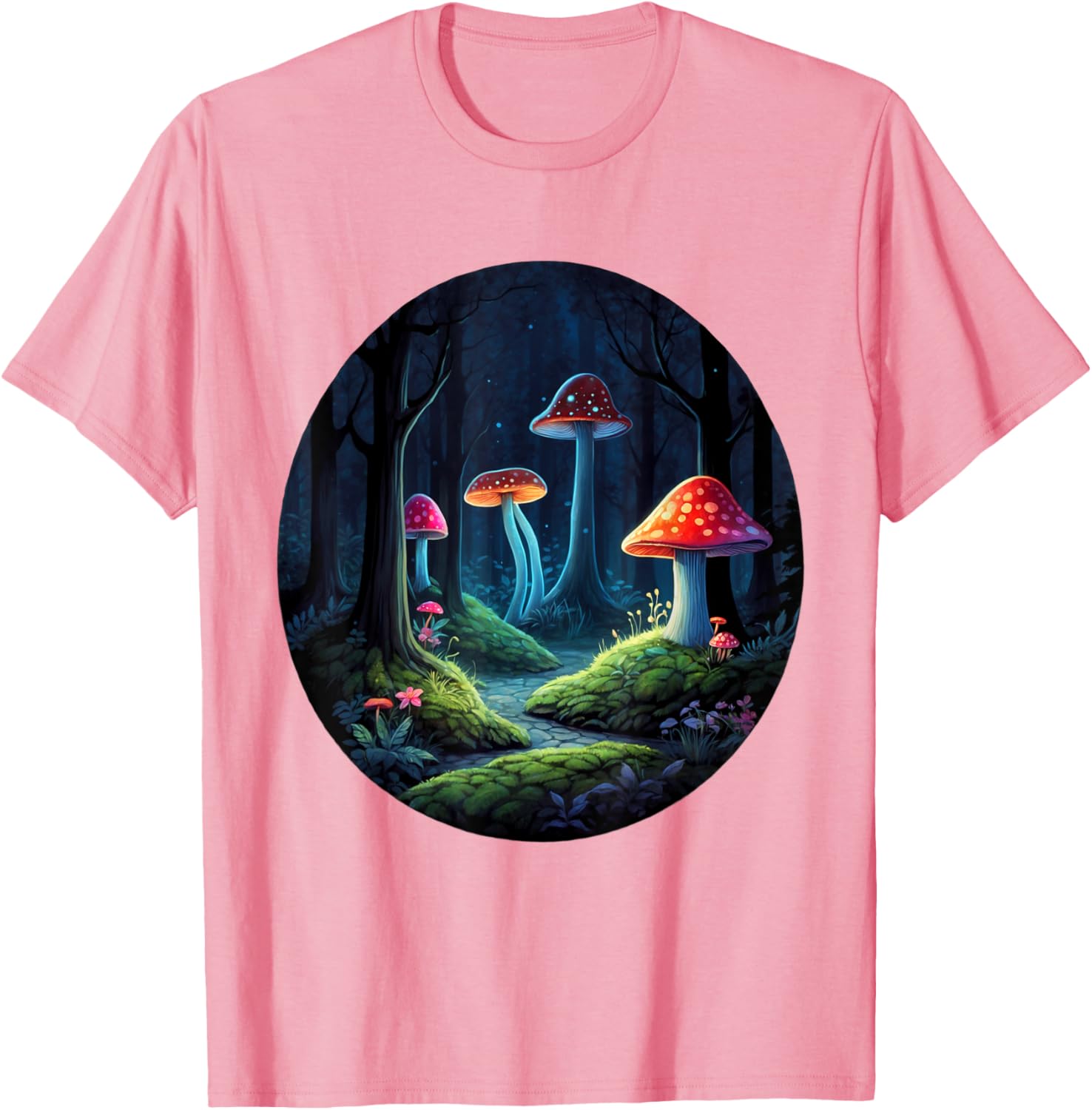 Magical Forest Mushrooms Kids T-Shirt | Whimsical Enchanting Design - 8