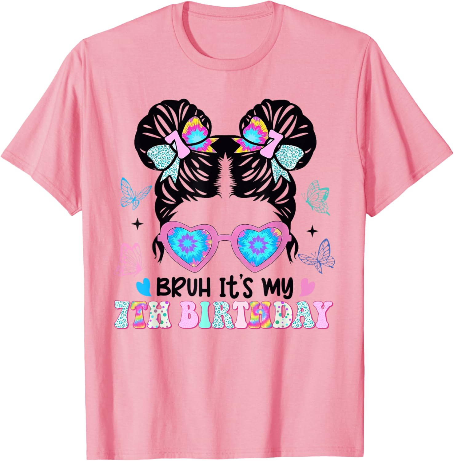Retro 7th Birthday Girl T-Shirt for Fun Celebrations and Style - 21