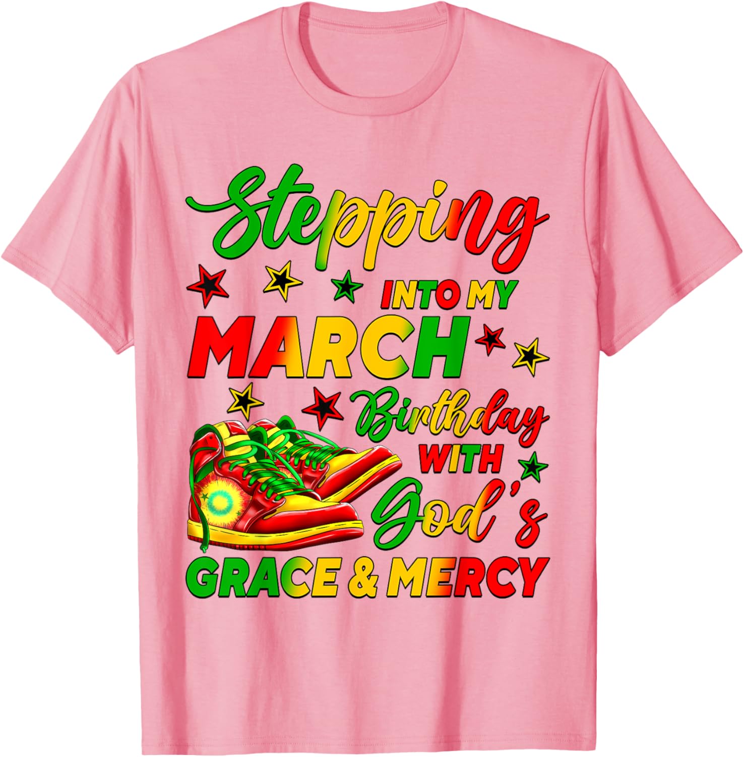 March Birthday African American Shoes T-Shirt for Celebrating in Style - 11
