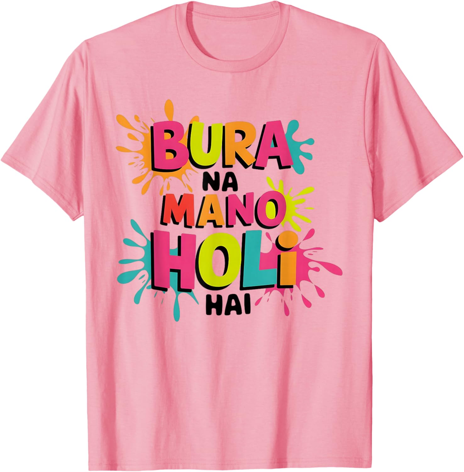 Happy Holi Festival Kids T-Shirt Colorful Bura Na Mano Design - 6