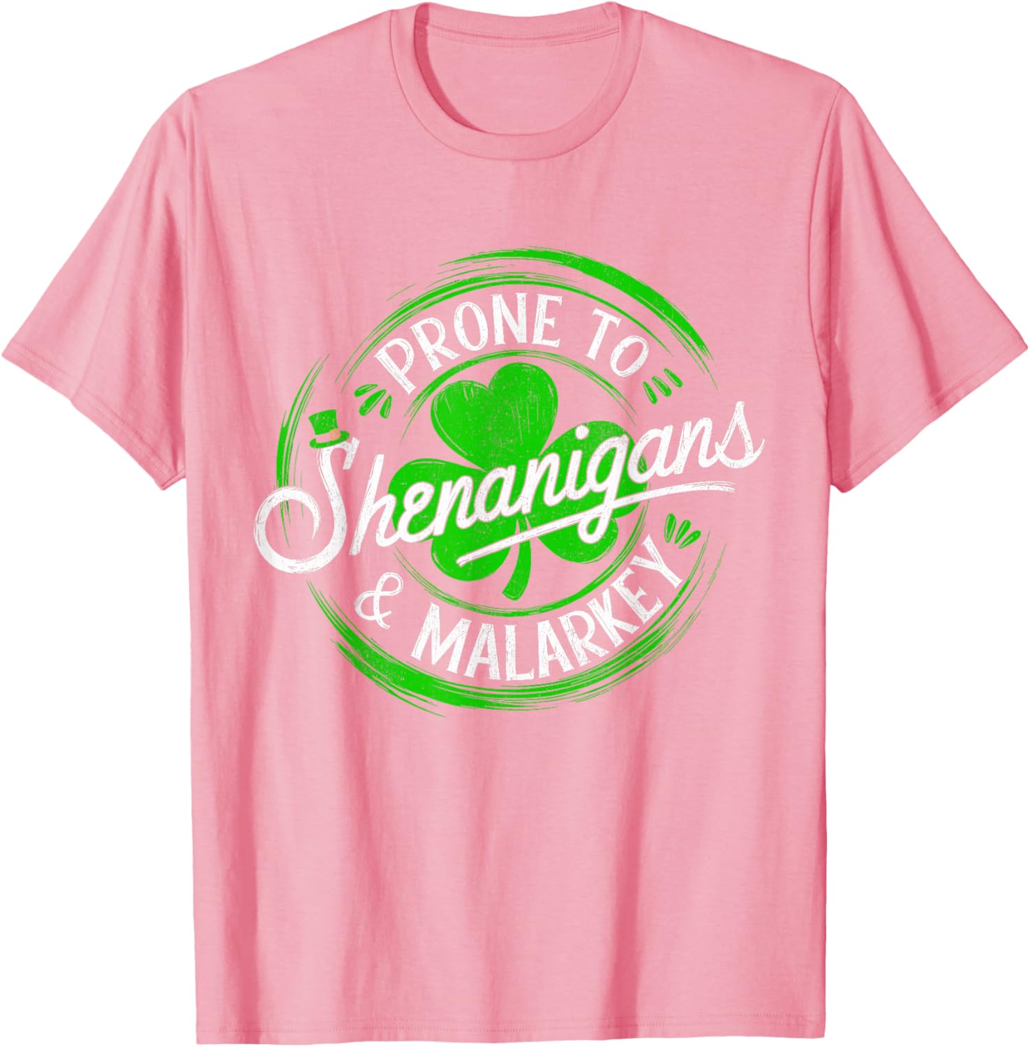 Prone to Shenanigans St Patrick's Day Shamrock T-Shirt for Fun Celebrations - 18