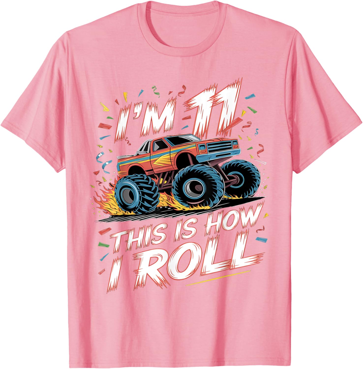 Monster Truck 11th Birthday Shirt for Boys - Fun Birthday T-Shirt - 19