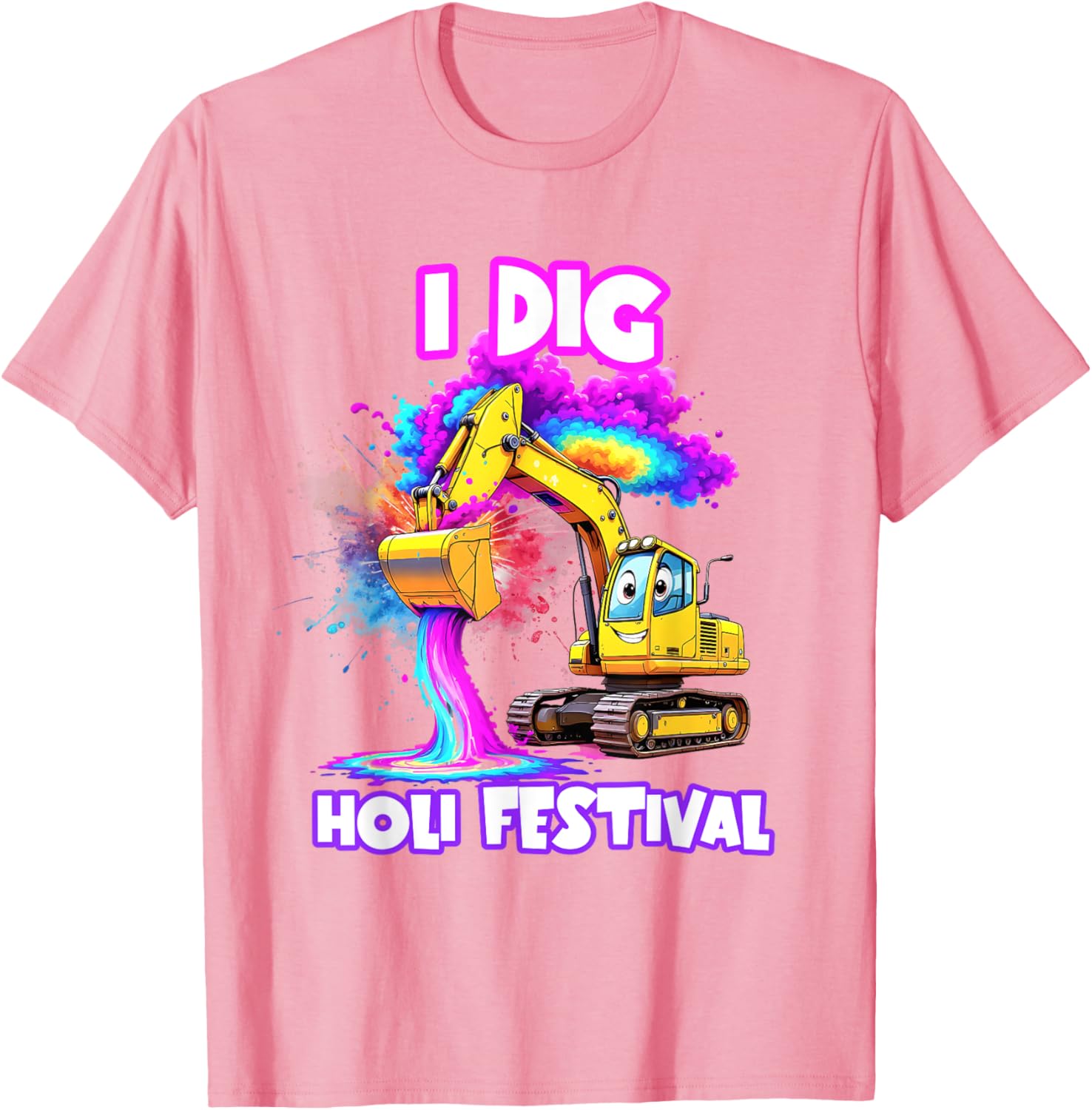 I Dig Holi Festival T-Shirt for Kids Boys Toddlers Celebrating India - 9