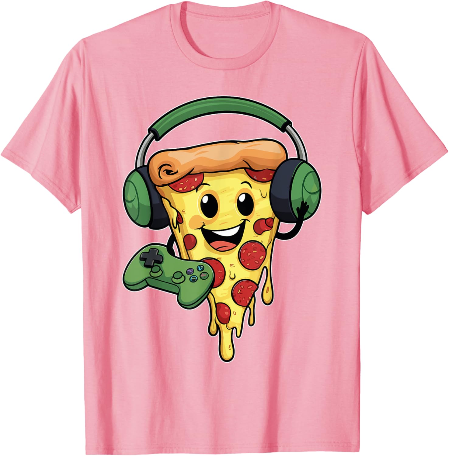 Funny Gamer Pizza Lovers T-Shirt for Video Game Enthusiasts - 7
