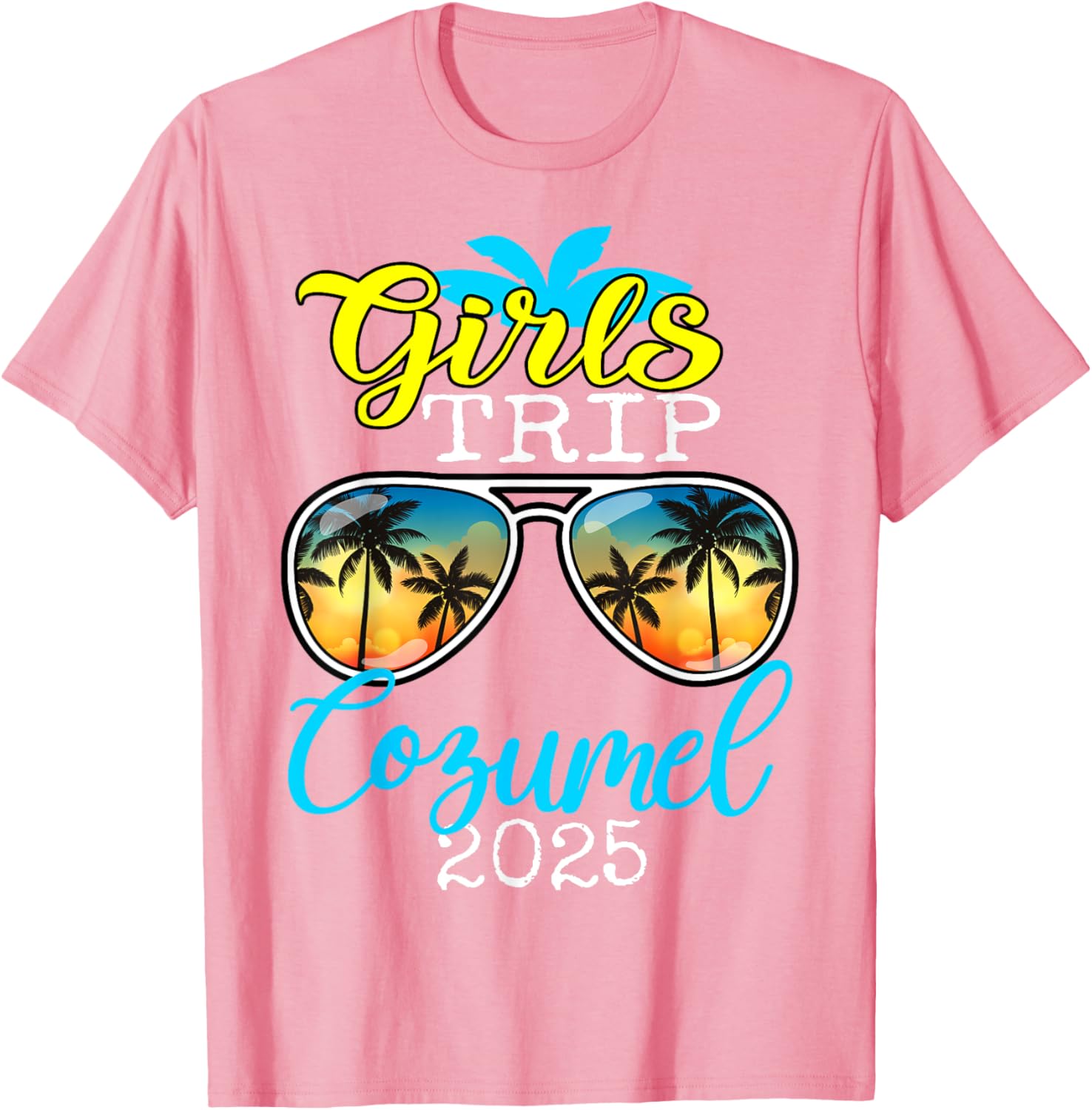 Girls Trip Cozumel 2025 Birthday Squad T-Shirt for Women - 8