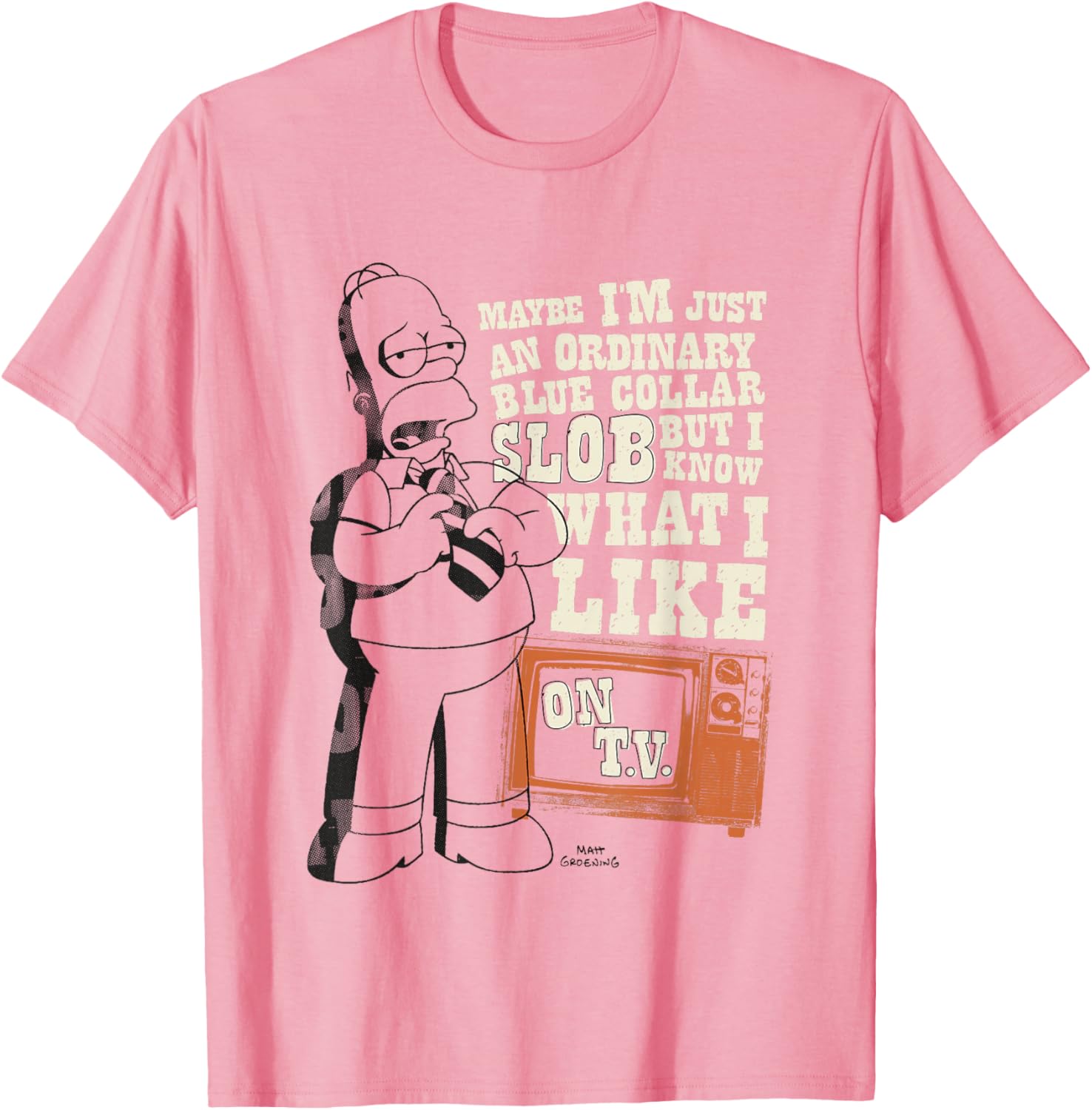 Homer Simpson Ordinary Blue Collar Slob T-Shirt for Fans and Collectors - 1