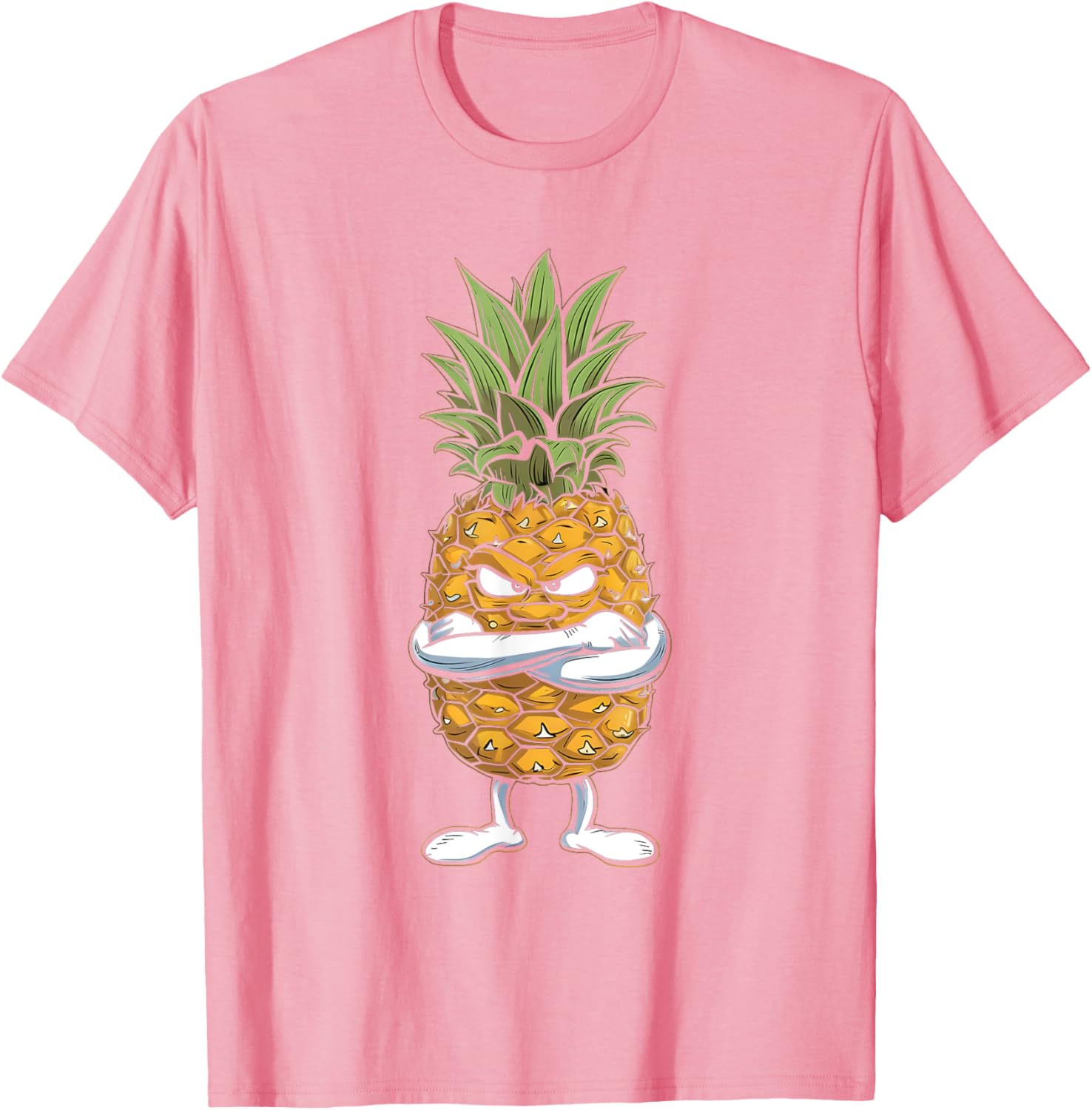 Angry Pineapple T-Shirt Fun Fruit Design for Trendy Casual Wear - 13