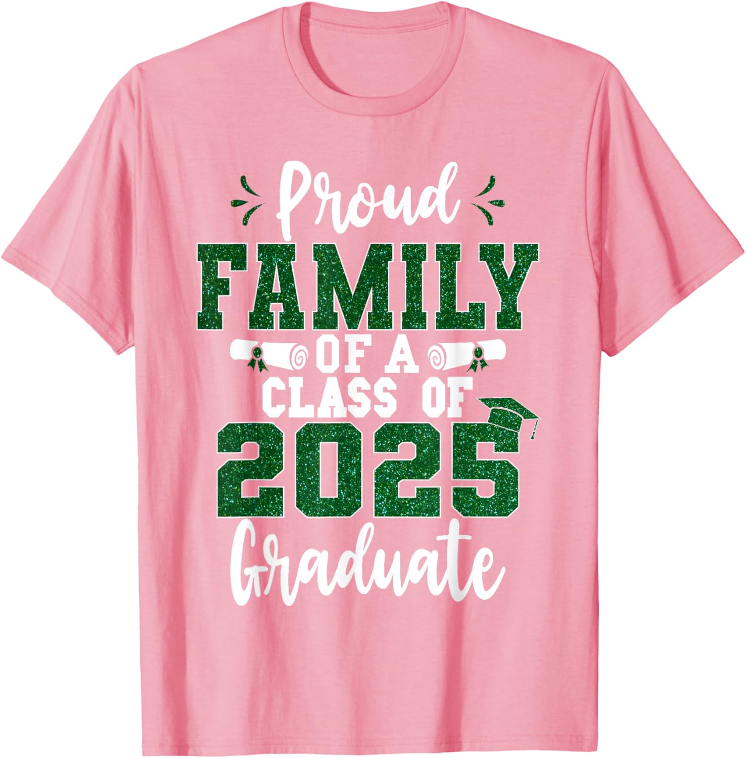 Proud Family Class of 2025 Graduate T-Shirt for Seniors and Families - 8
