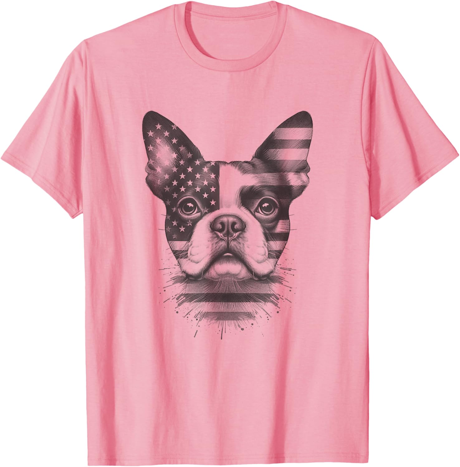 Boston Terrier American Flag 4th of July T-Shirt for Dog Lovers - 9