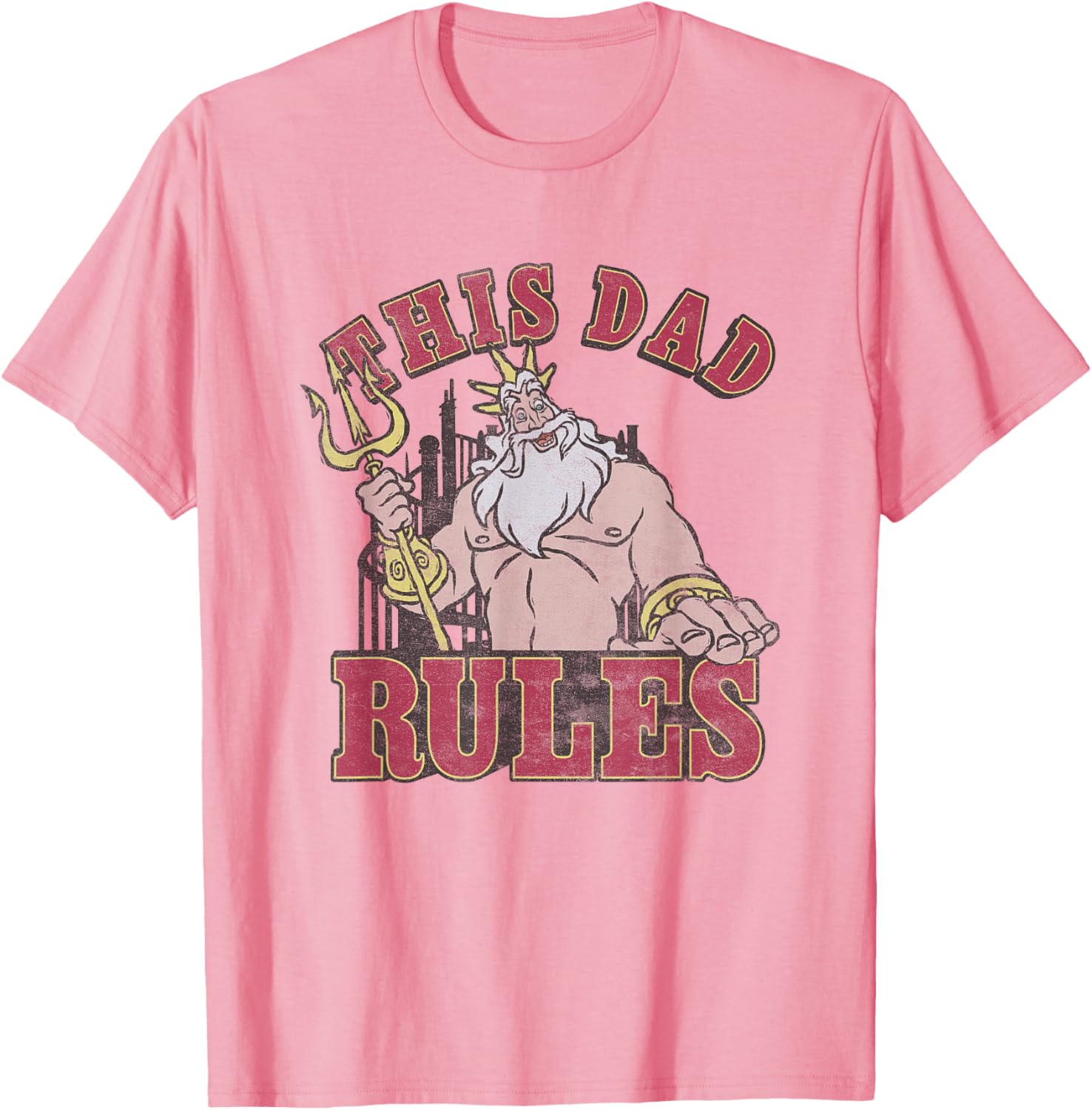 Disney The Little Mermaid Father's Day Retro T-Shirt for Cool Dads - 7