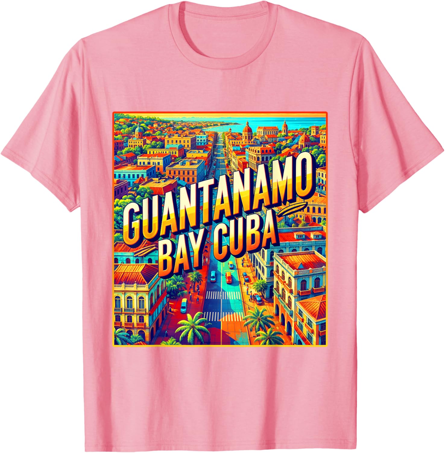 Vintage Retro Guantanamo Bay Cuba T-Shirt for Family Trips - 22