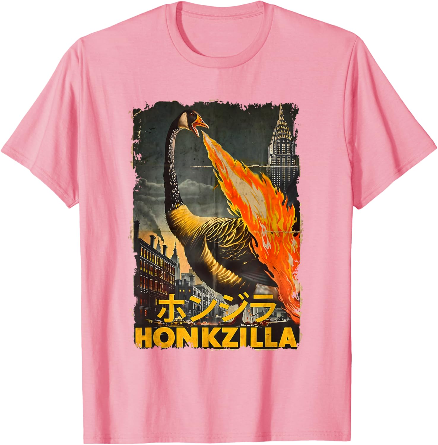 Vintage Honkzilla Silly Goose Catzilla T-Shirt for Fun, Quirky Style - 25
