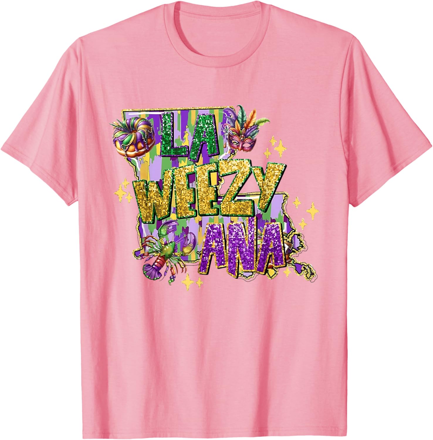 La Weezy Ana Mardi Gras T-Shirt for Fat Tuesday Celebrations - 3