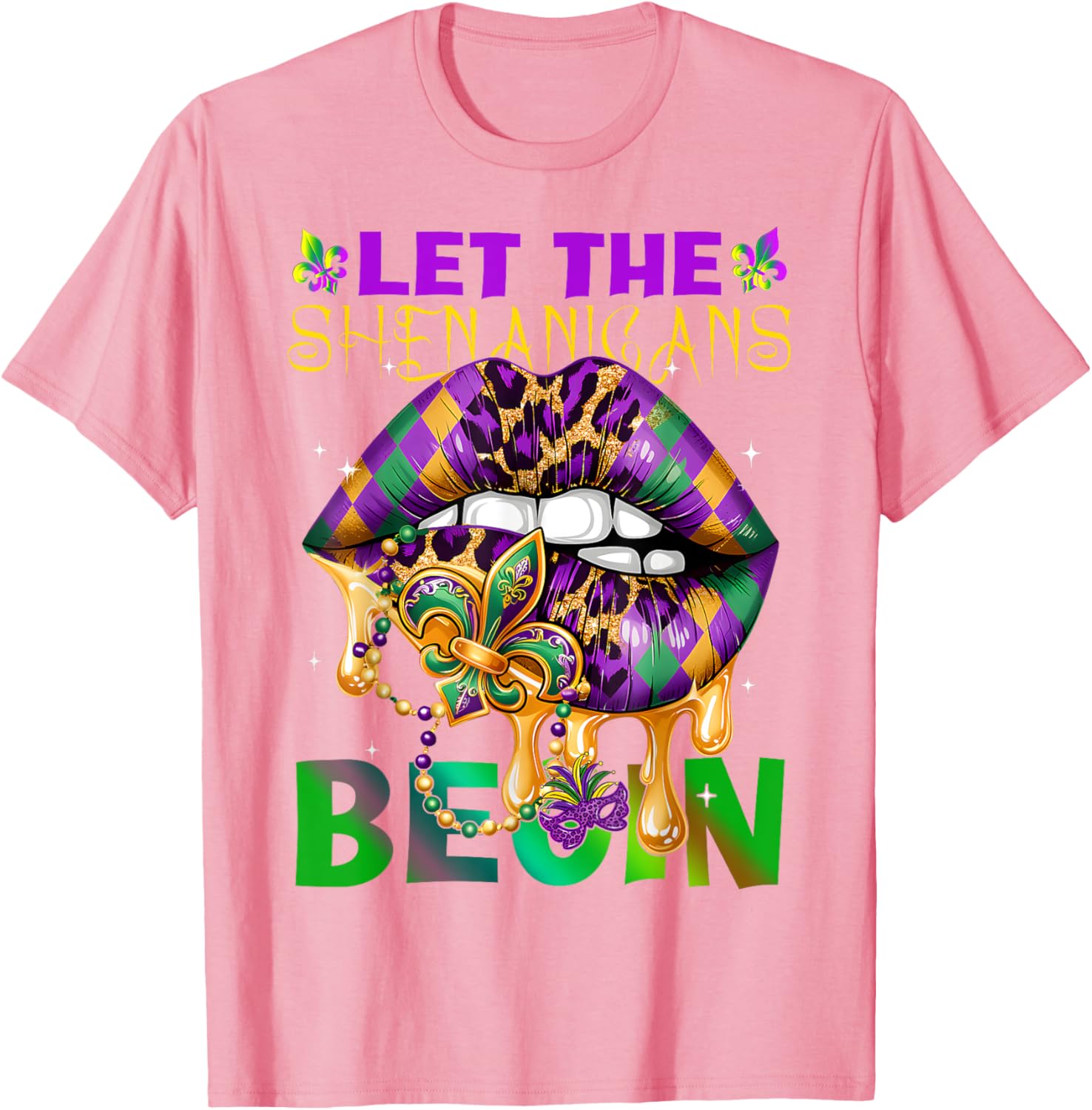 Let The Shenanigans Begin Mardi Gras T-Shirt for Kids and Adults - 9