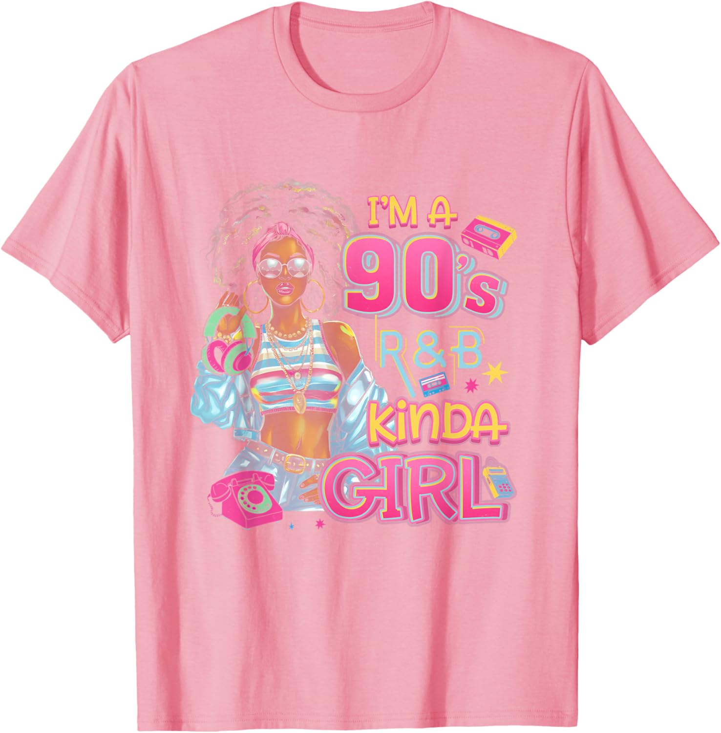 90s Kinda Girl RnB Hip Hop Soul Vibe Throwback Music T-Shirt - 3