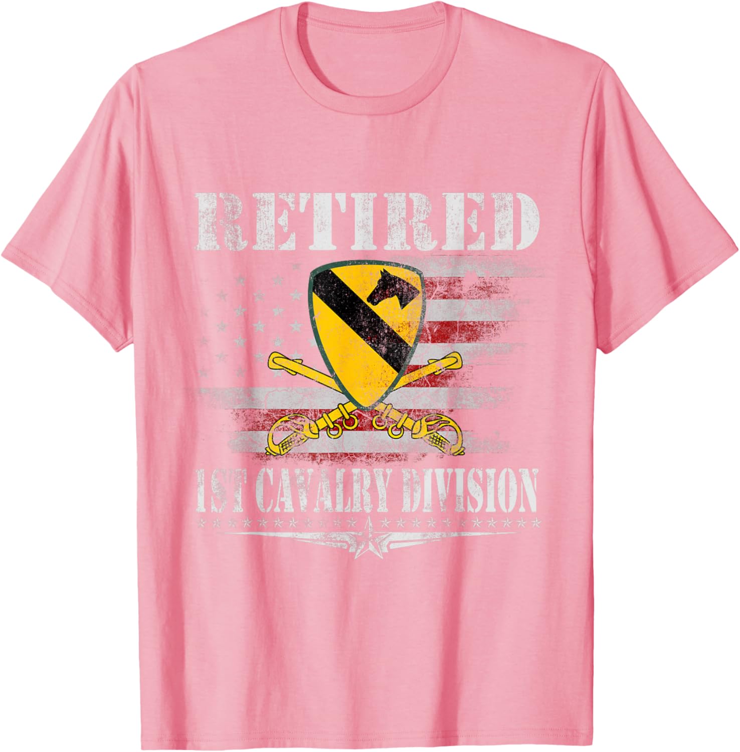 Retired 1st Cavalry Division Veteran T-Shirt for Patriotic Heroes - 11