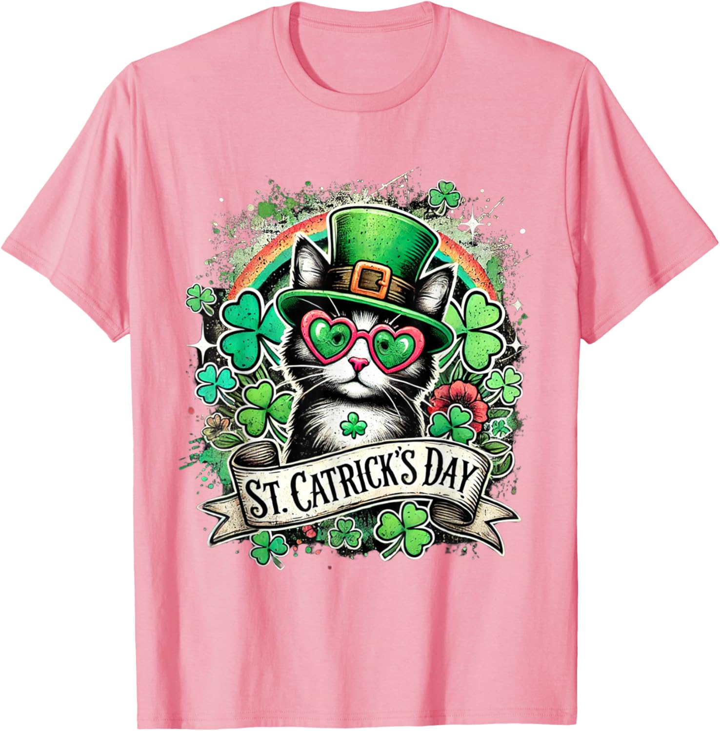 St Patricks Day Cats T-Shirt for Men, Women, and Kids - Fun Pet Tee - 2