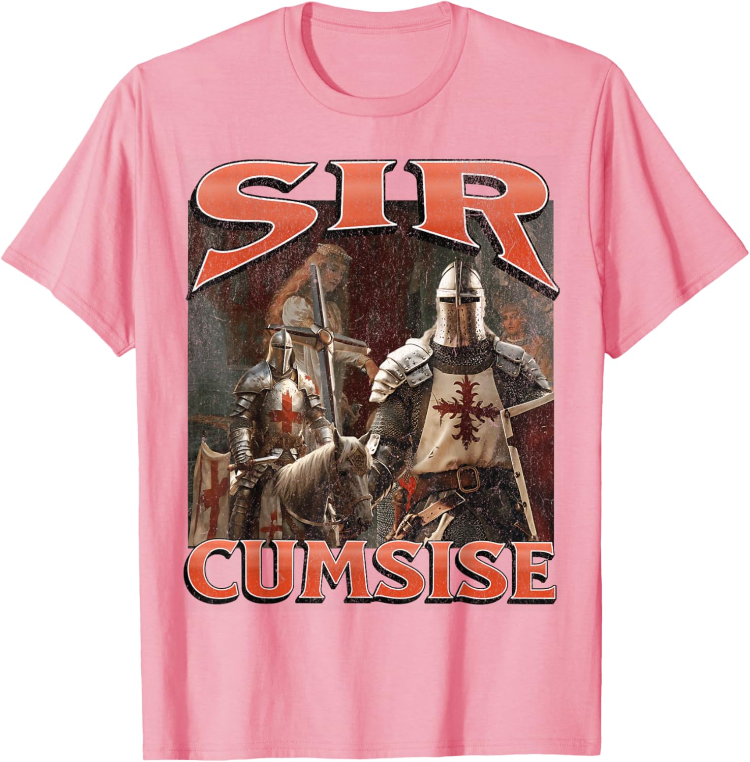 Funny Sir Cumcise Knight Meme Graphic T-Shirt for Unique Style Lovers - 20